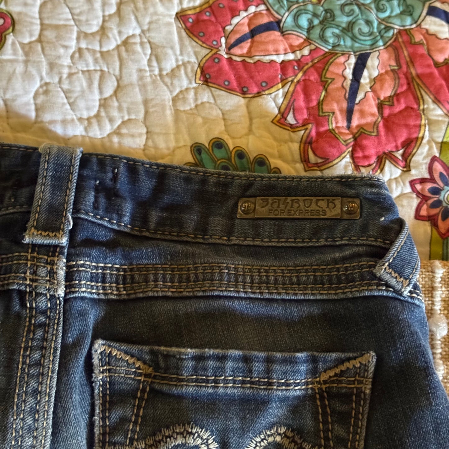 denim blue berock y2k mid rise bootcut jeans (2)