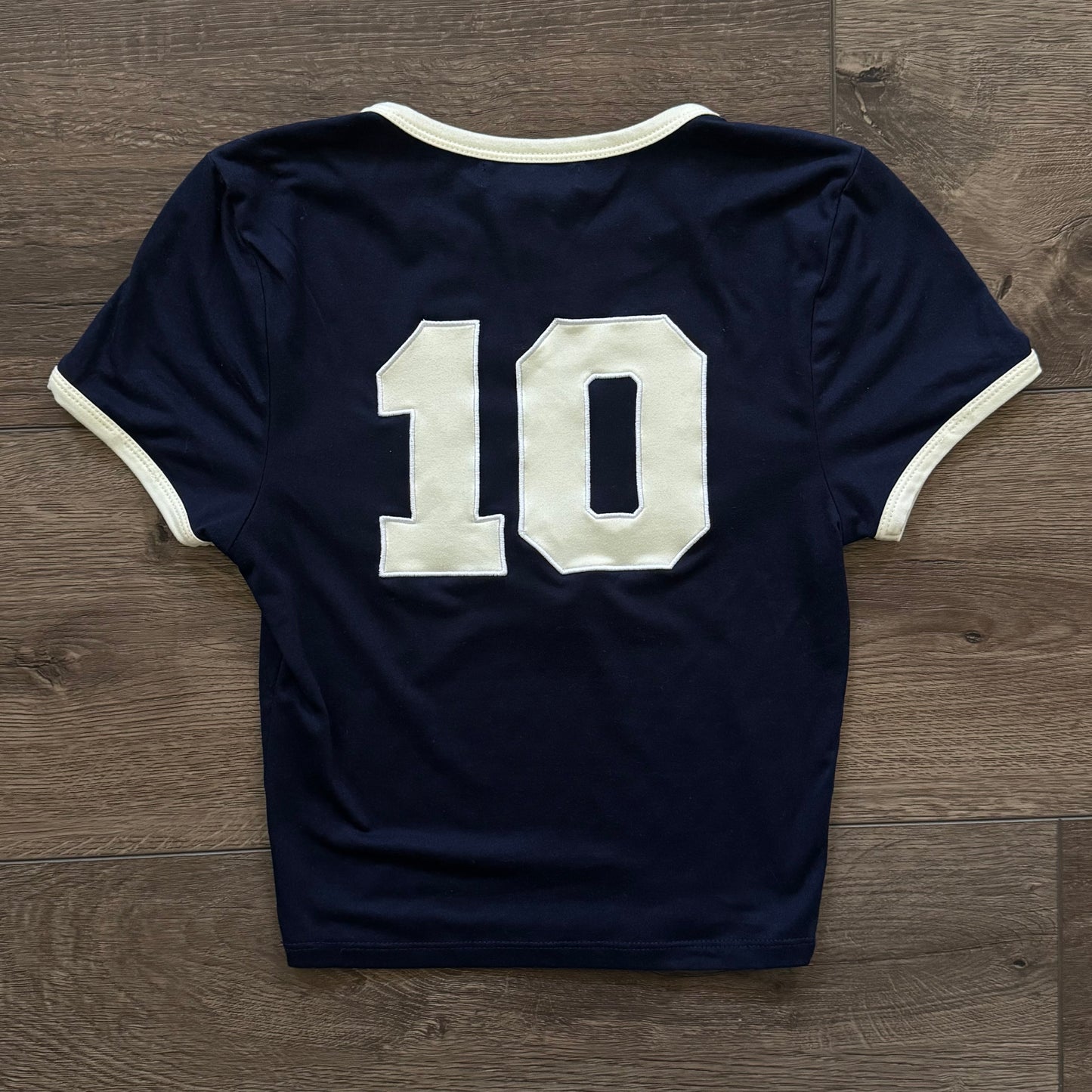 navy blue italia sports vibe stretchy shirt