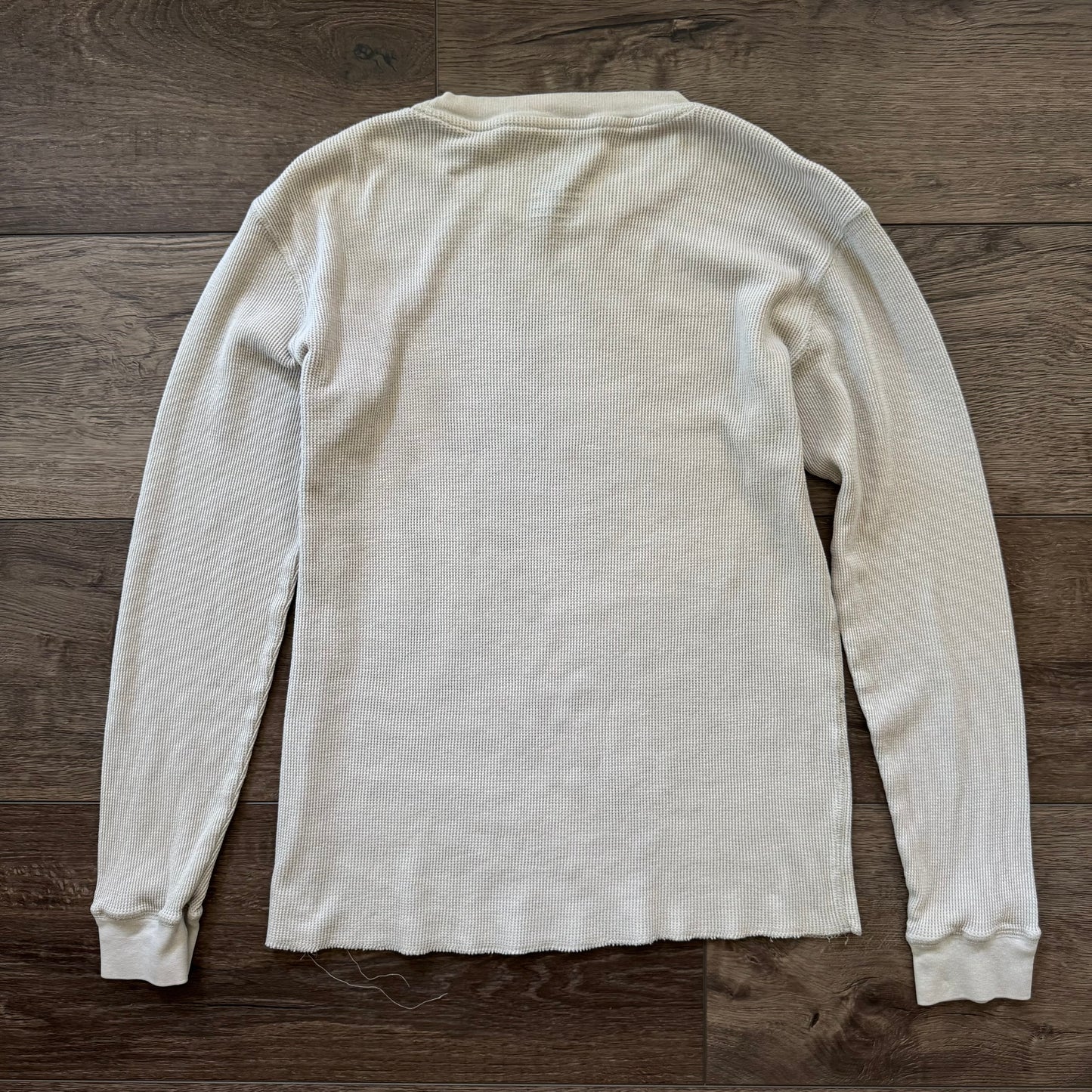 creme machine y2k skull graphic thermal long sleeve shirt (L)