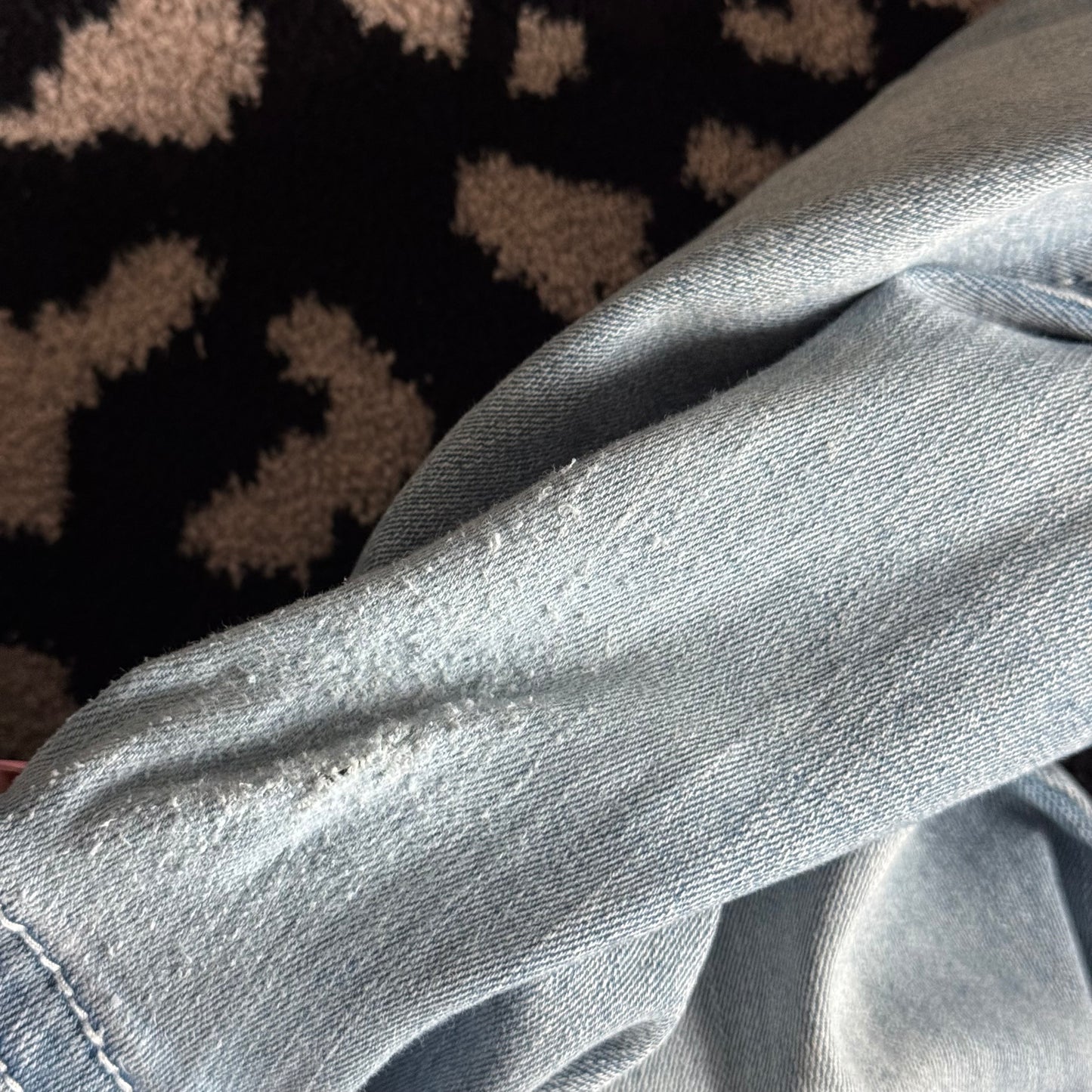 denim blue skull rhinestone high rise bootcut jeans (9/10)