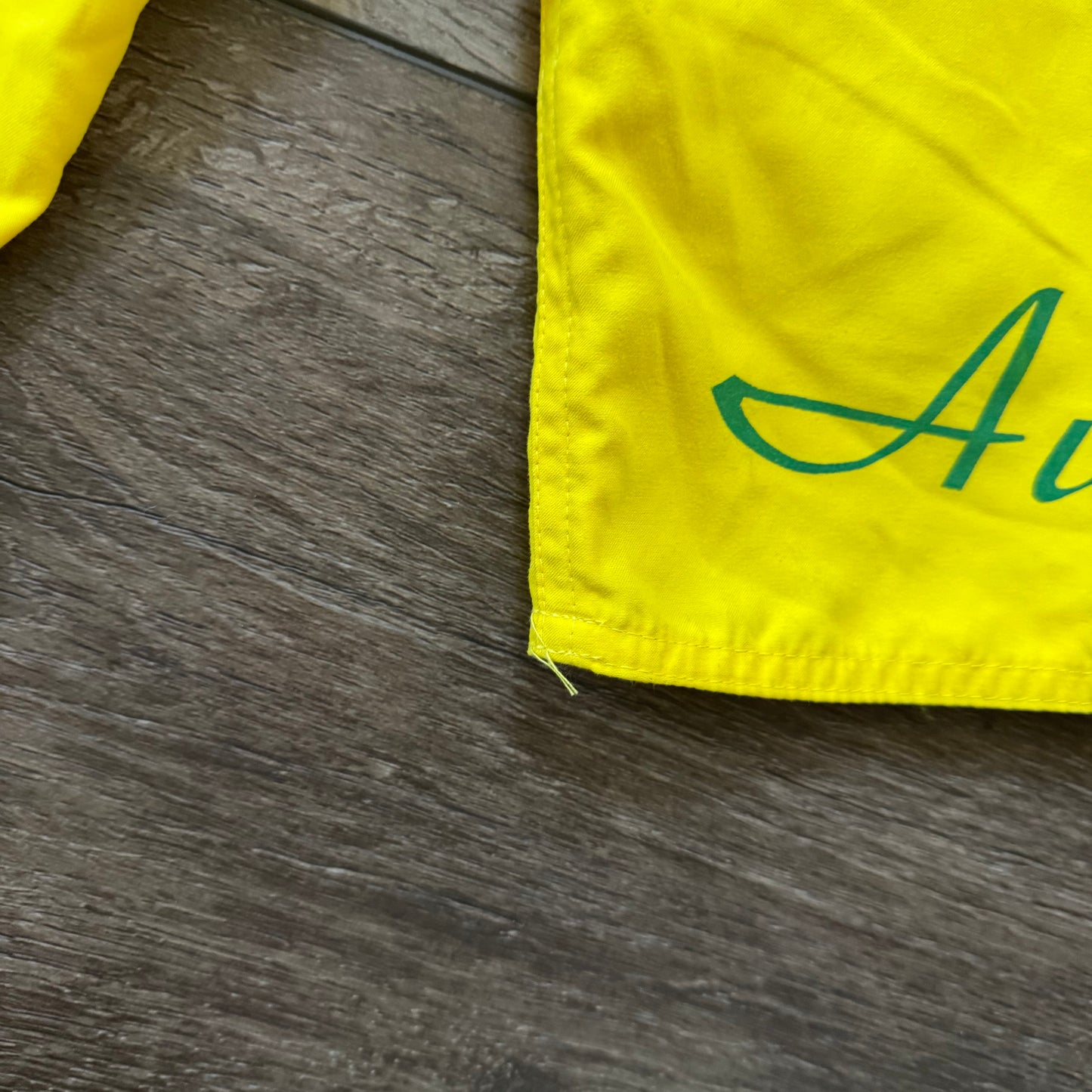 yellow and green australia NWT y2k deadstock board swim trunks (S)