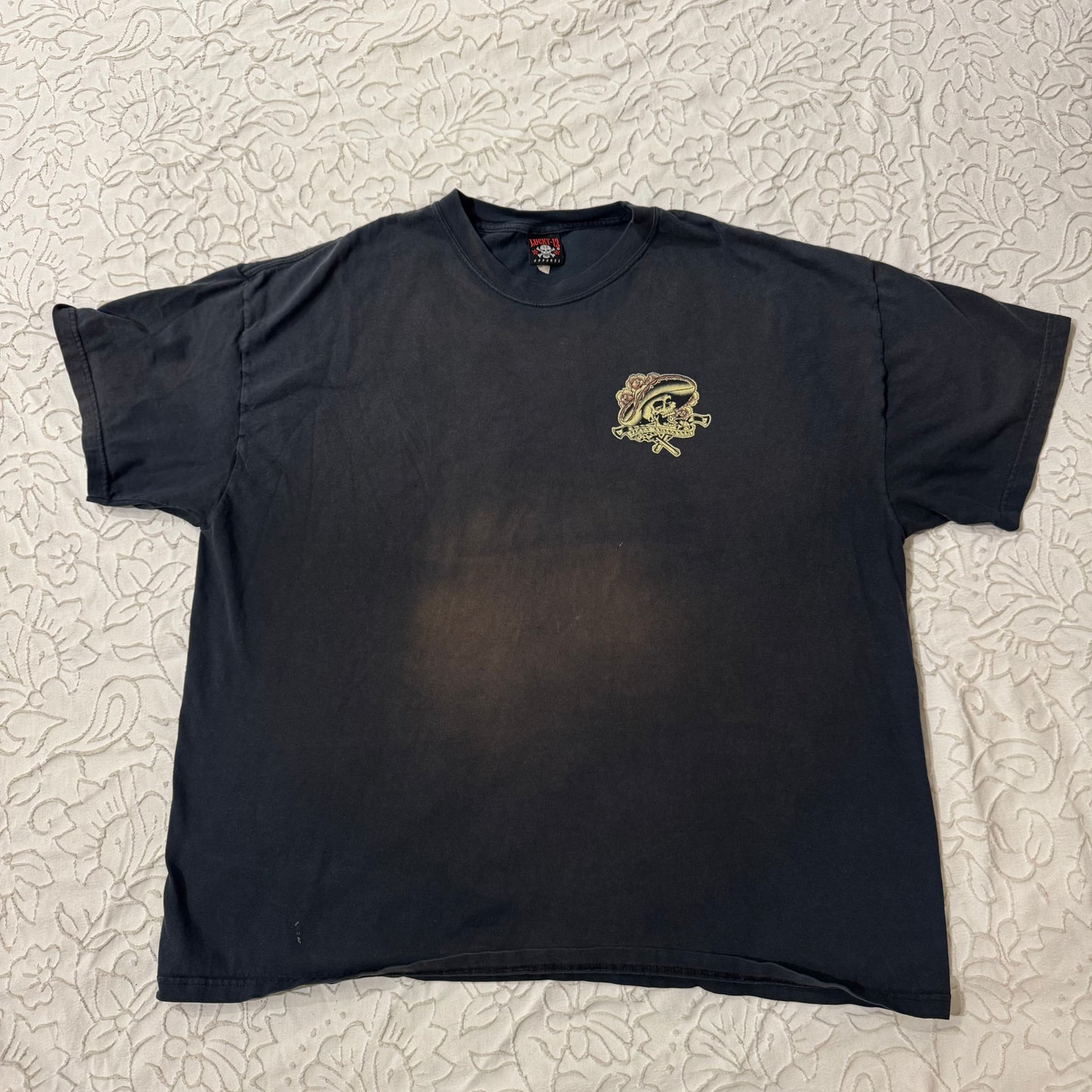 Black ‘Lucky 13’ Skull Graphic Shirt
