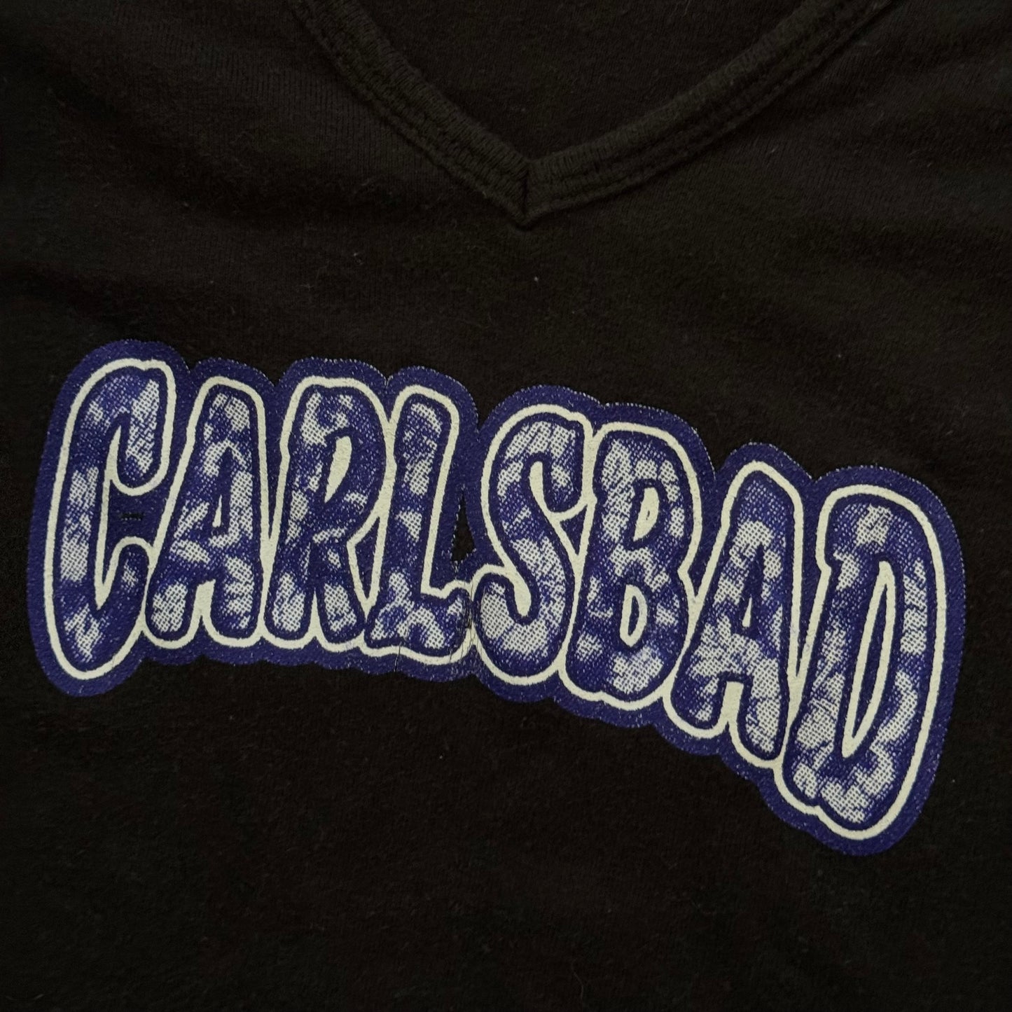 black & blue v neck carlsbad ca graphic baby tee shirt