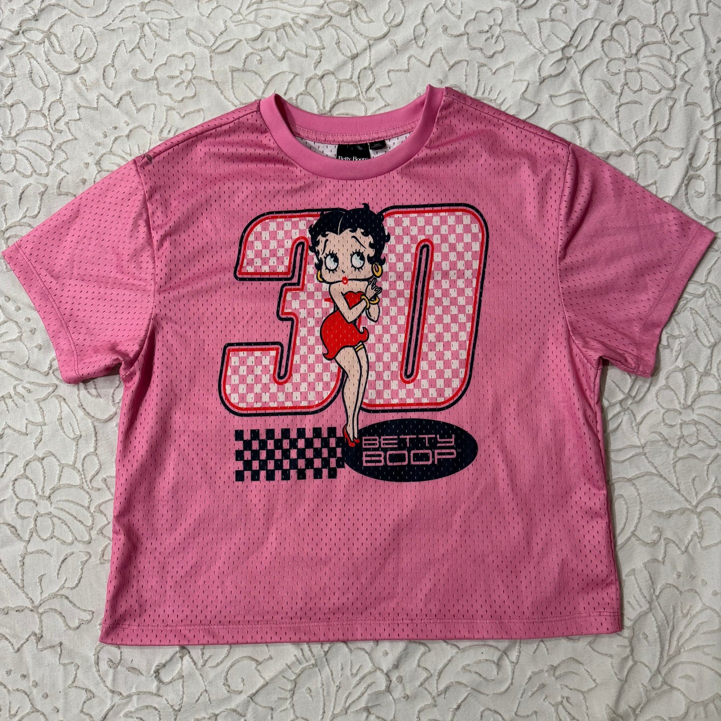 Pink ‘Betty Boop’ Graphic Jersey Top