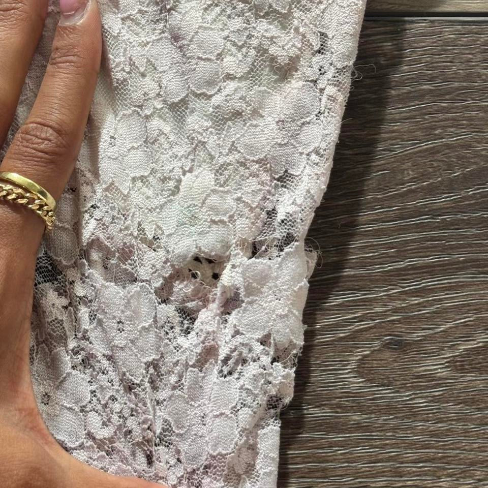 Light Pink Babydoll Milkmaid Lace Top