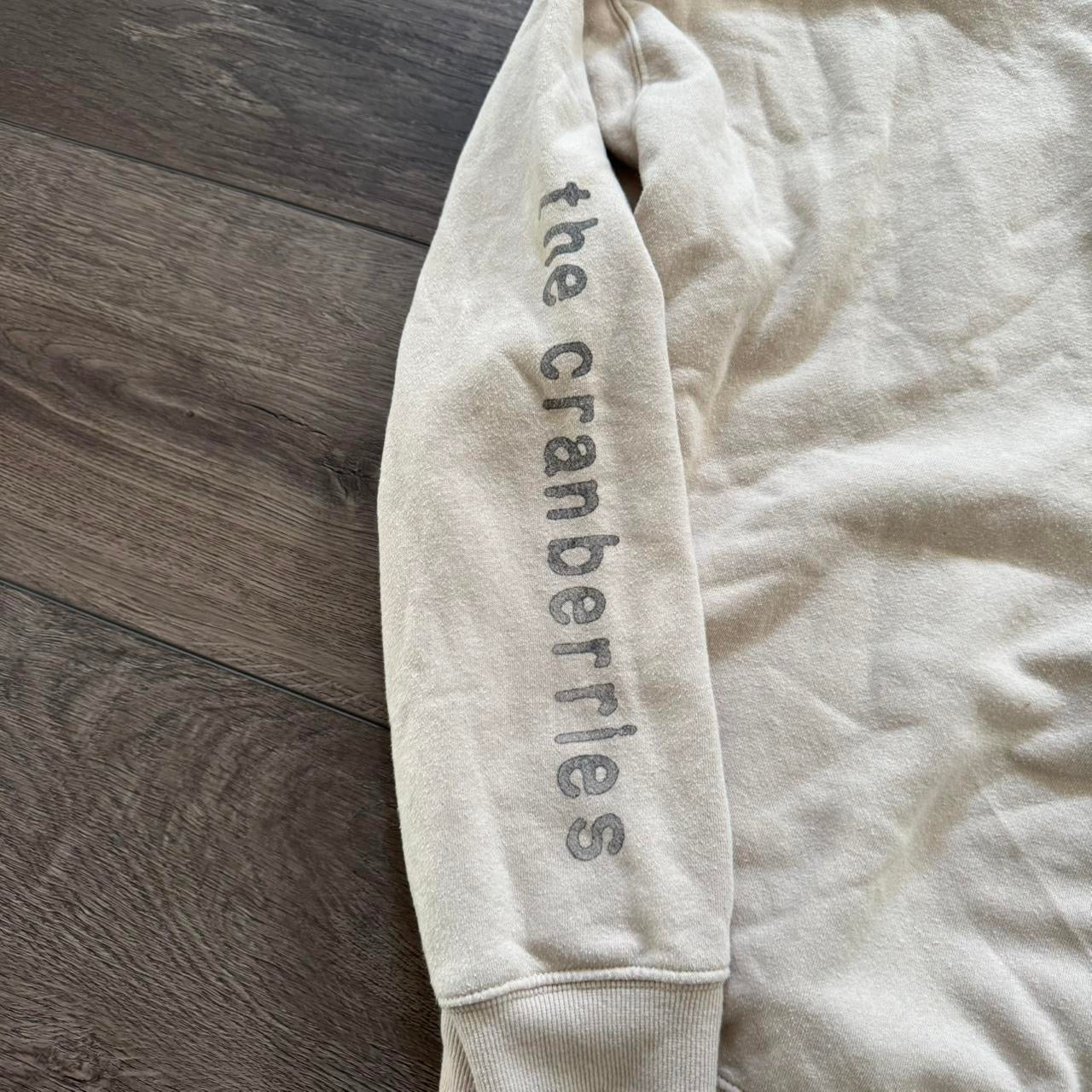 beige the cranberries 1993 band graphic hoodie