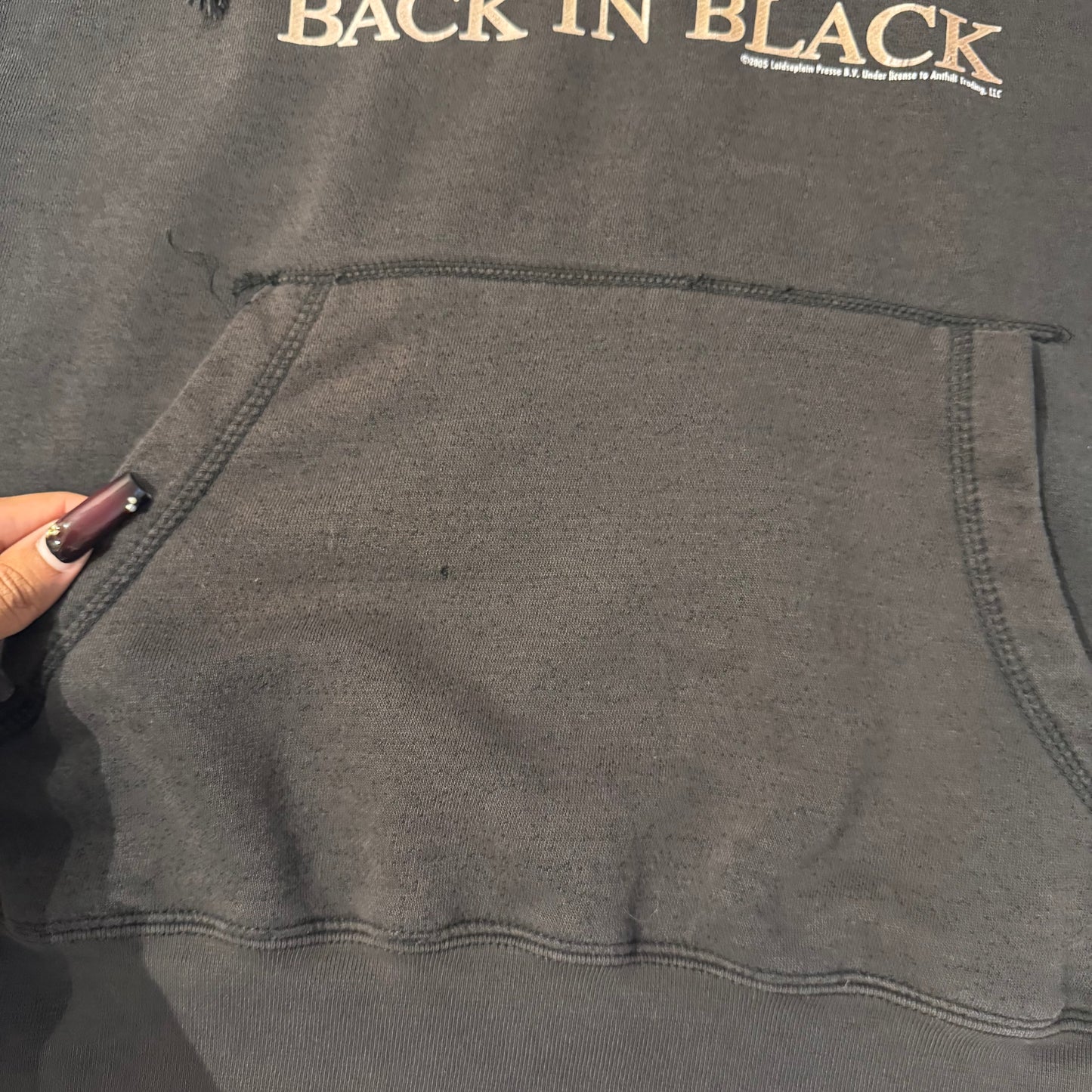 Black ‘Rockware’ AC/DC 2005 Back in Black Hoodie
