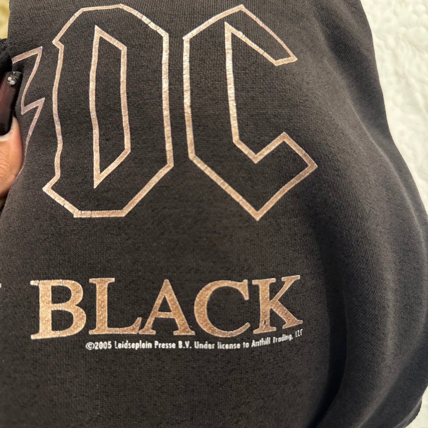 Black ‘Rockware’ AC/DC 2005 Back in Black Hoodie