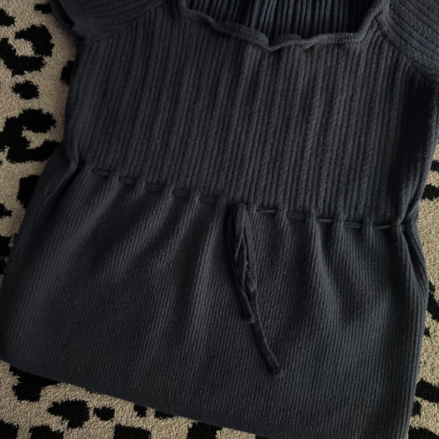 navy blue hollister babydoll blouse (xl)