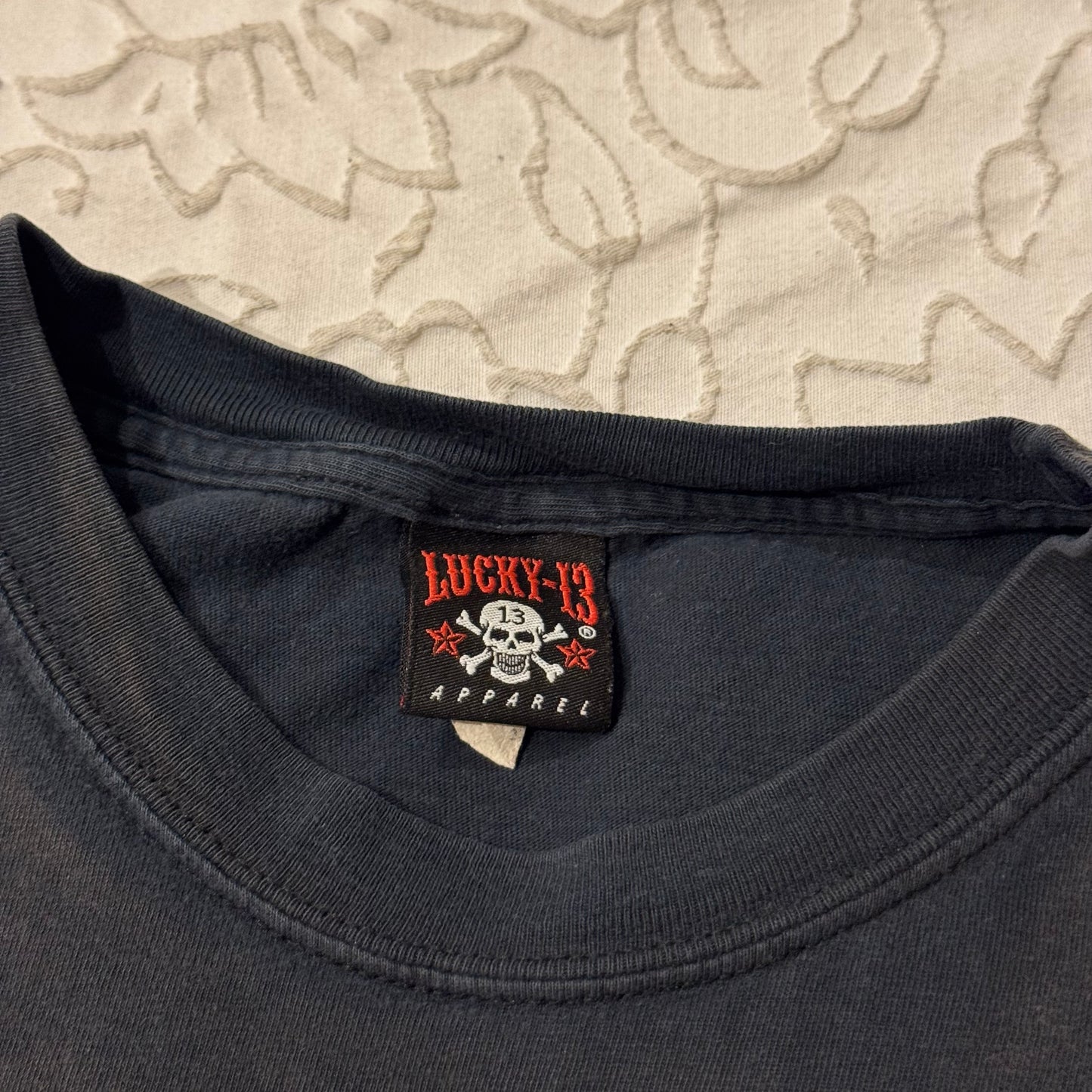 Black ‘Lucky 13’ Skull Graphic Shirt