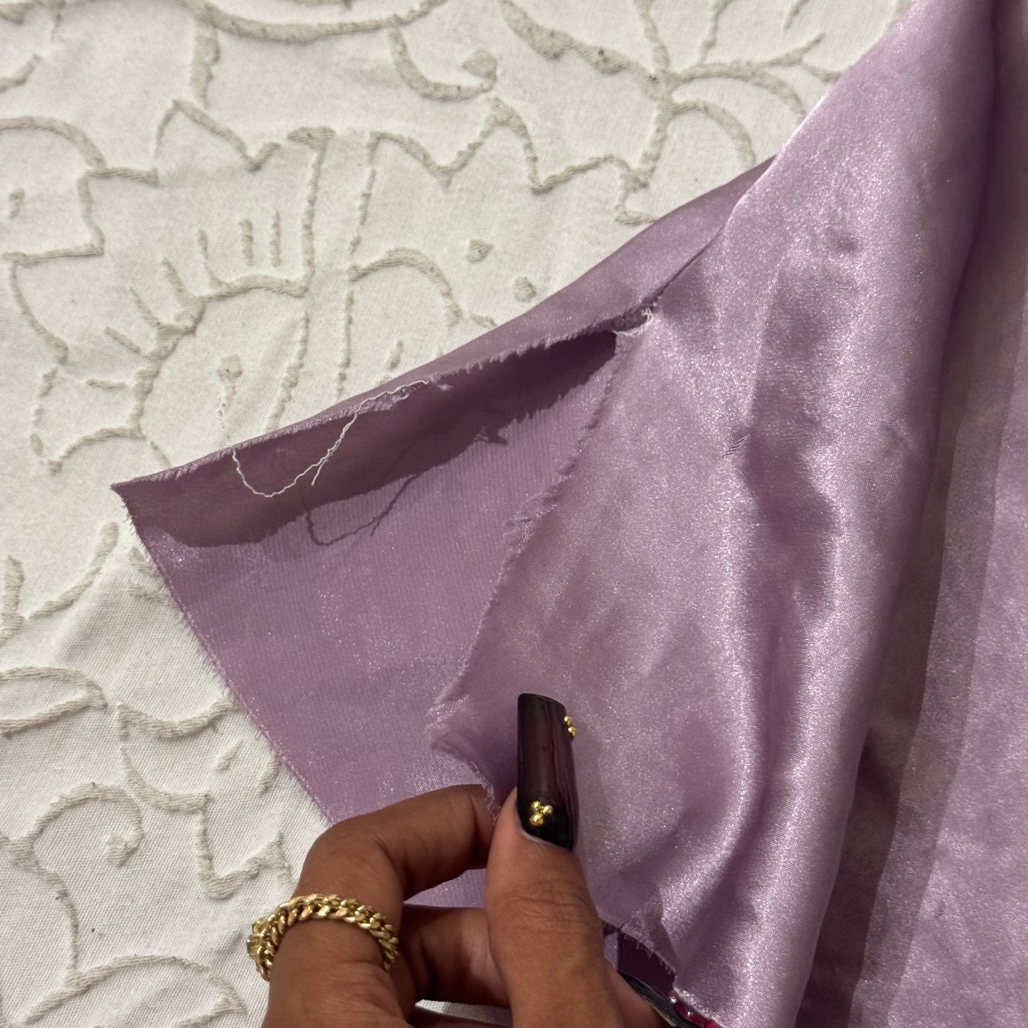 Lavender ‘Yasi’ Floral Embroidered Slip Dress