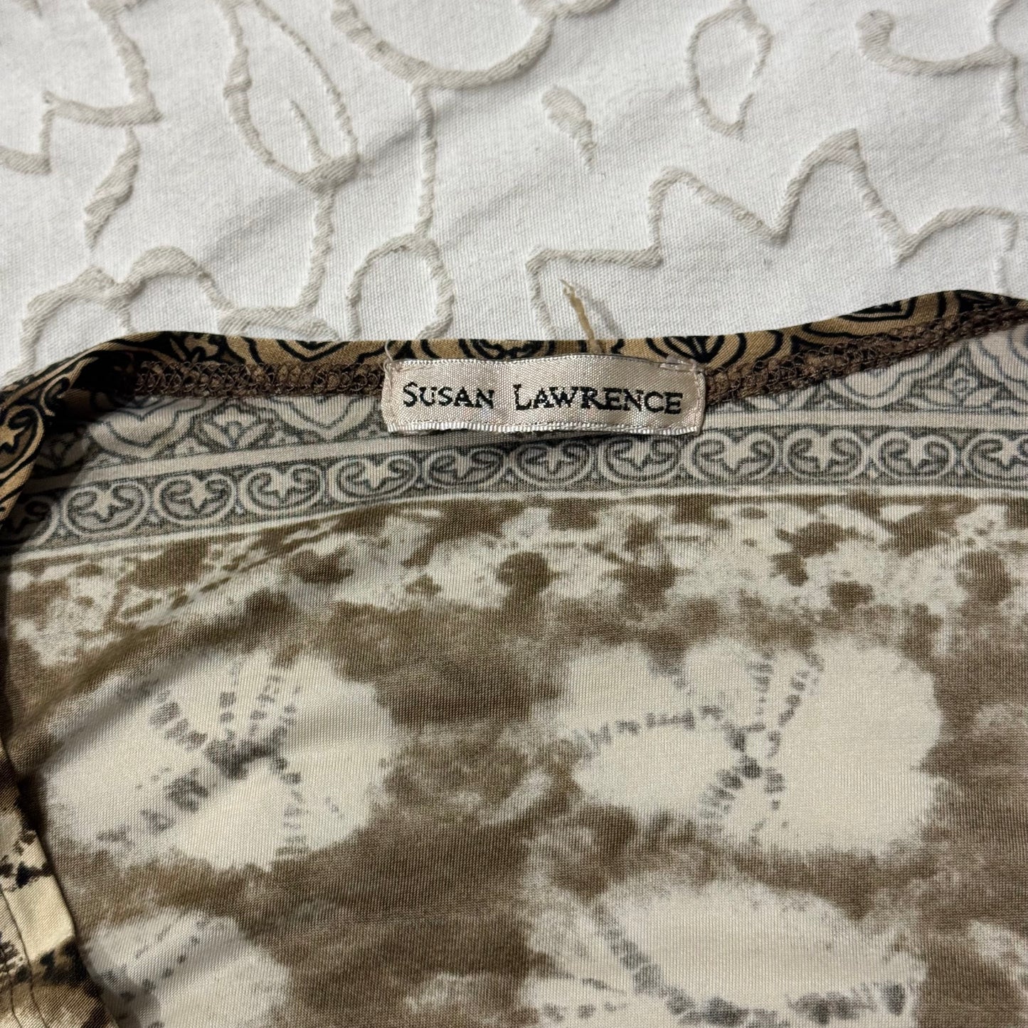Gold ‘Susan Lawrence’ V Neck Crossover Dress