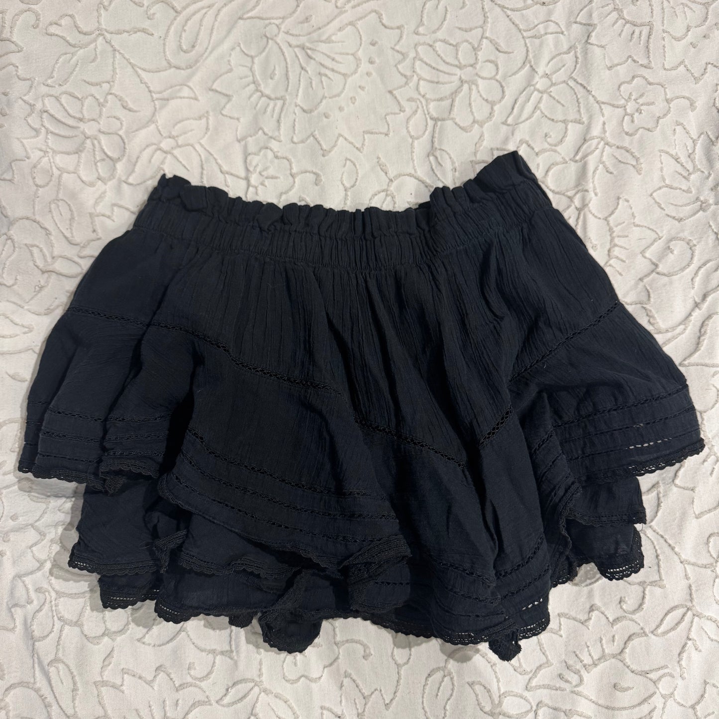 Black ‘Aero’ Ruffle Skort