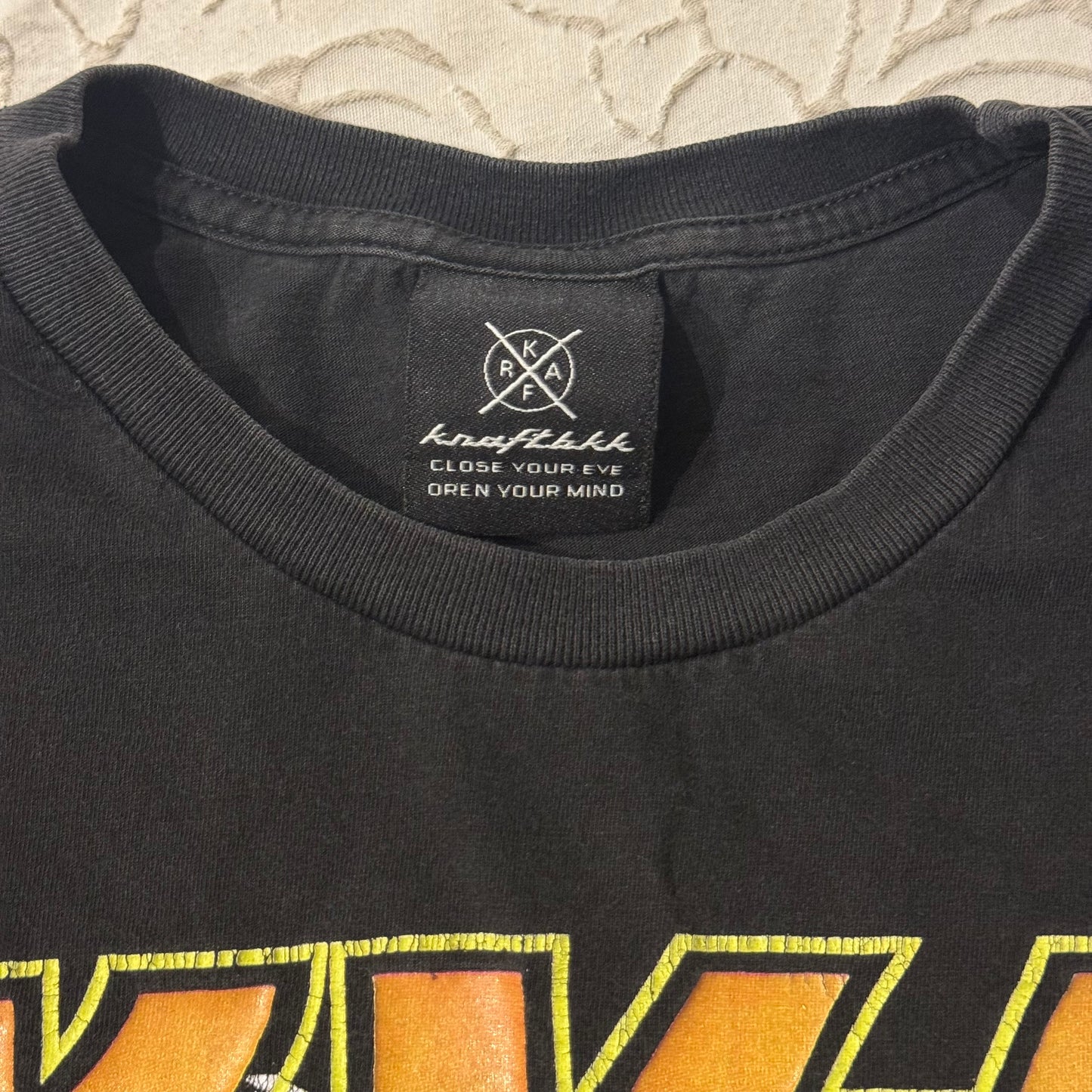 Black ‘KAFR’ KISS Samurai Graphic Band Men’s Shirt