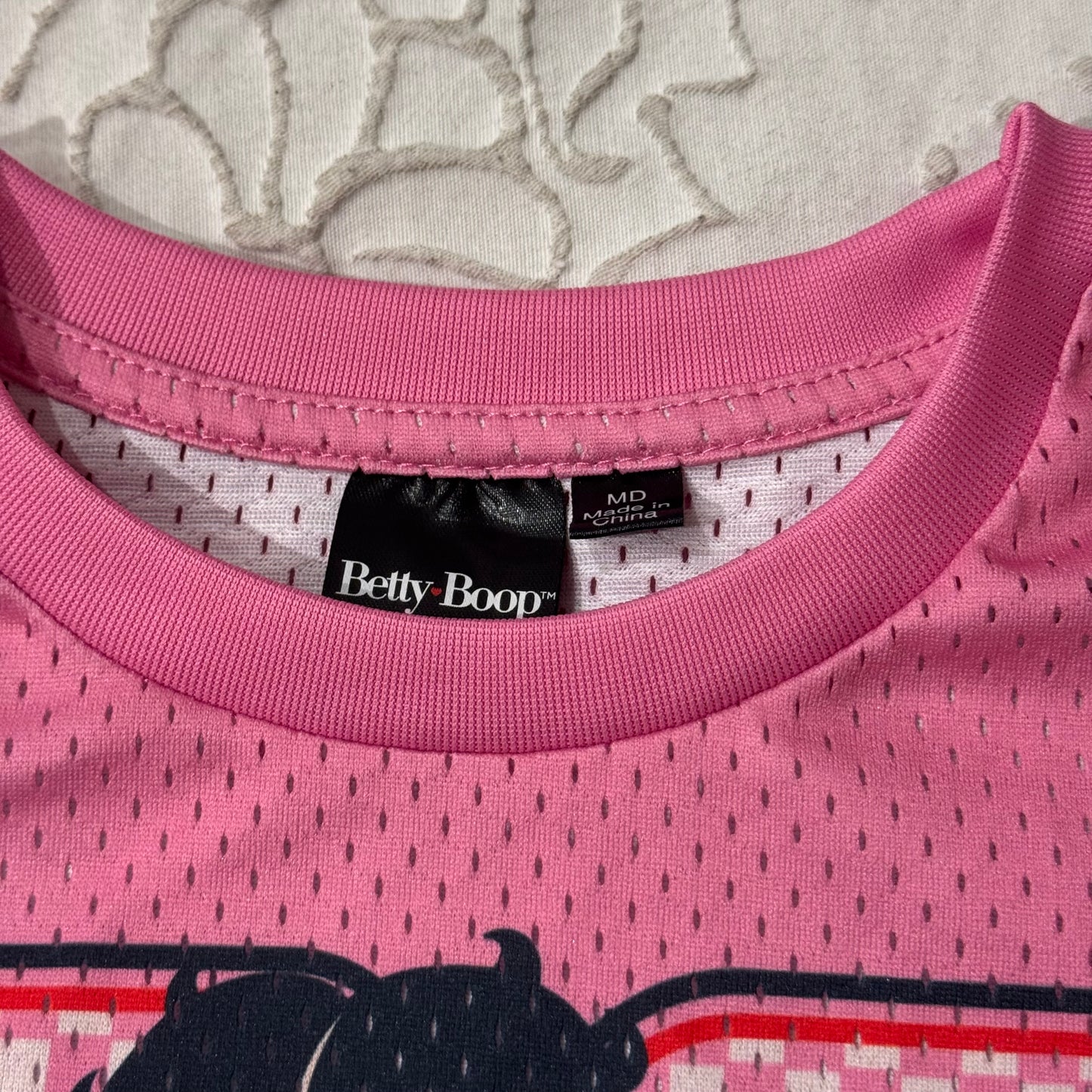 Pink ‘Betty Boop’ Graphic Jersey Top