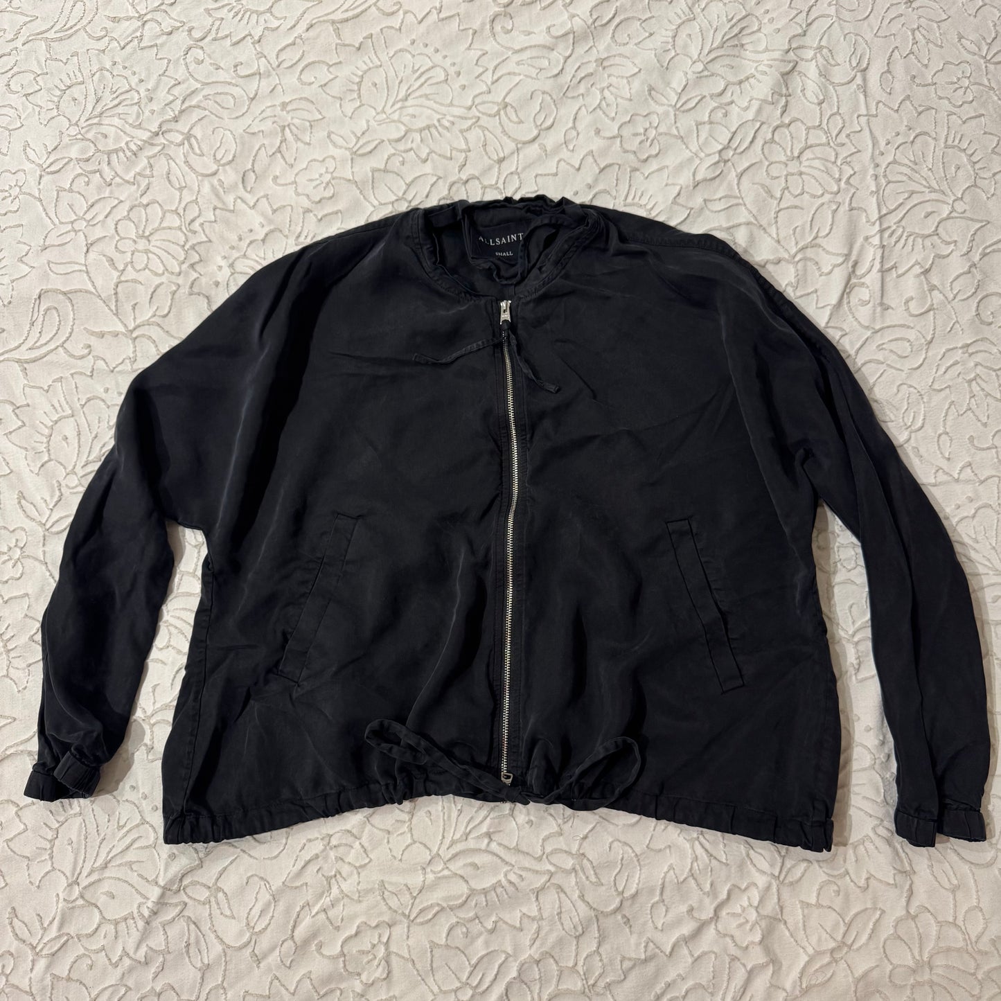 Black ‘AllSaints’ Double Zip Jacket