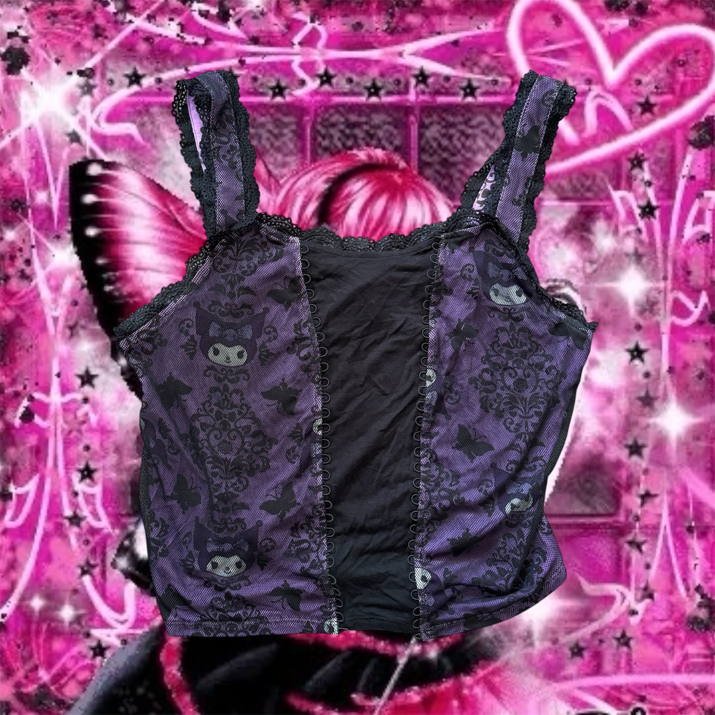 Purple ‘Kuromi’ Corset Top