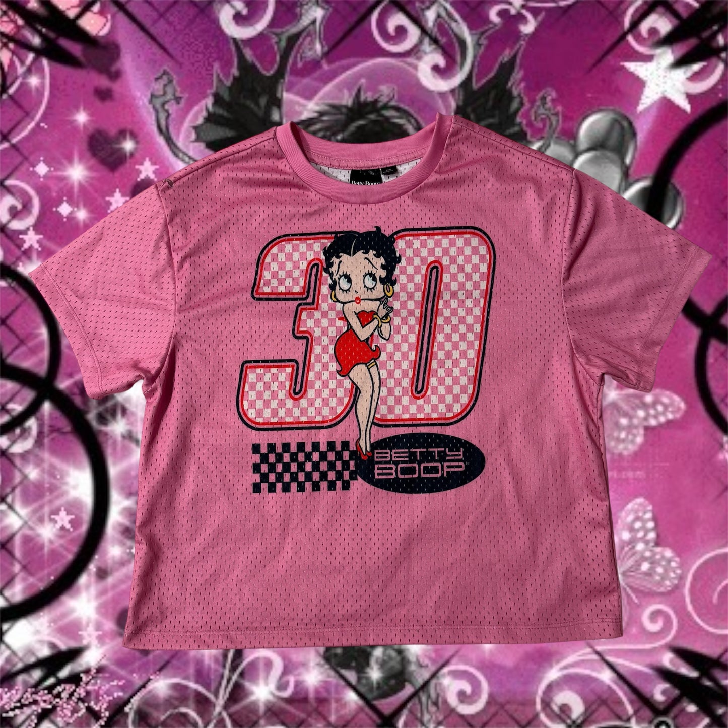 Pink ‘Betty Boop’ Graphic Jersey Top