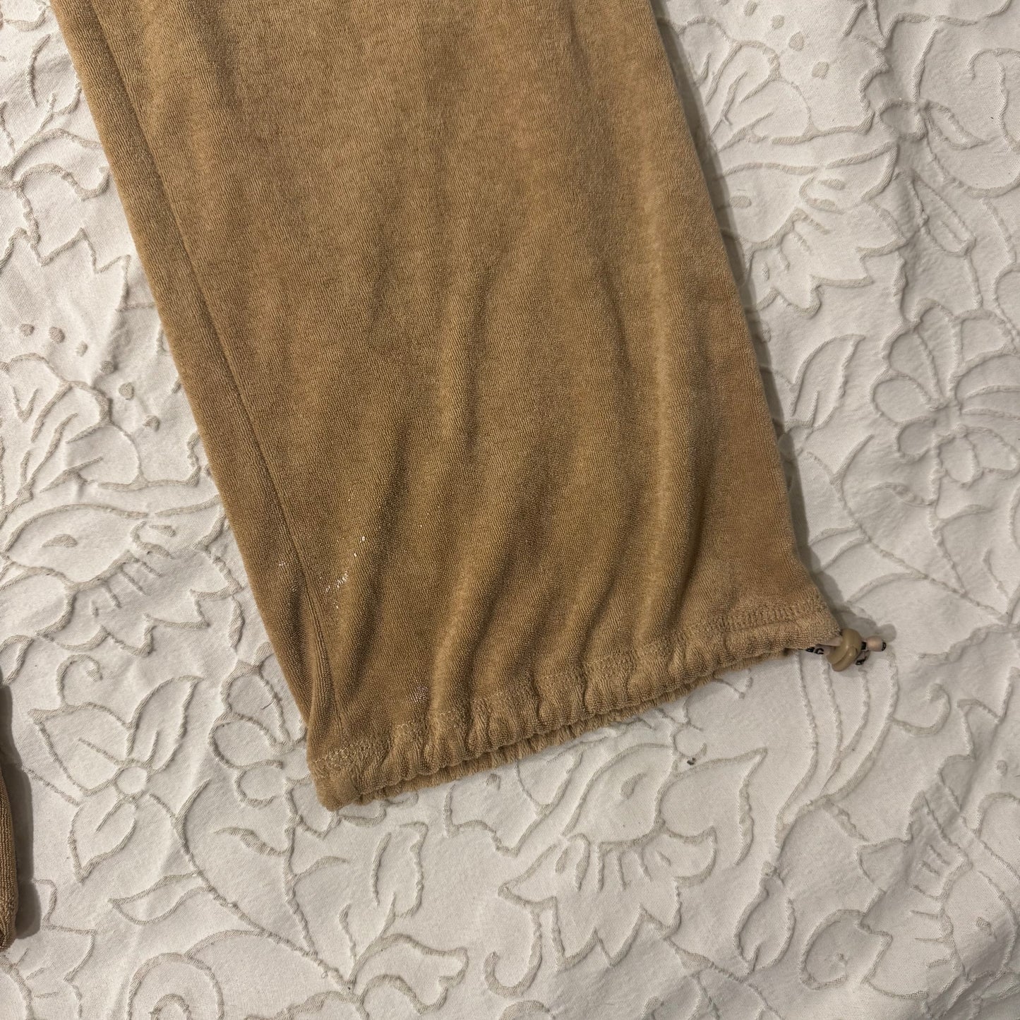 Light Brown ‘BCBGMAXAZRIA’ Y2K Embroidered Flared Sweatpants