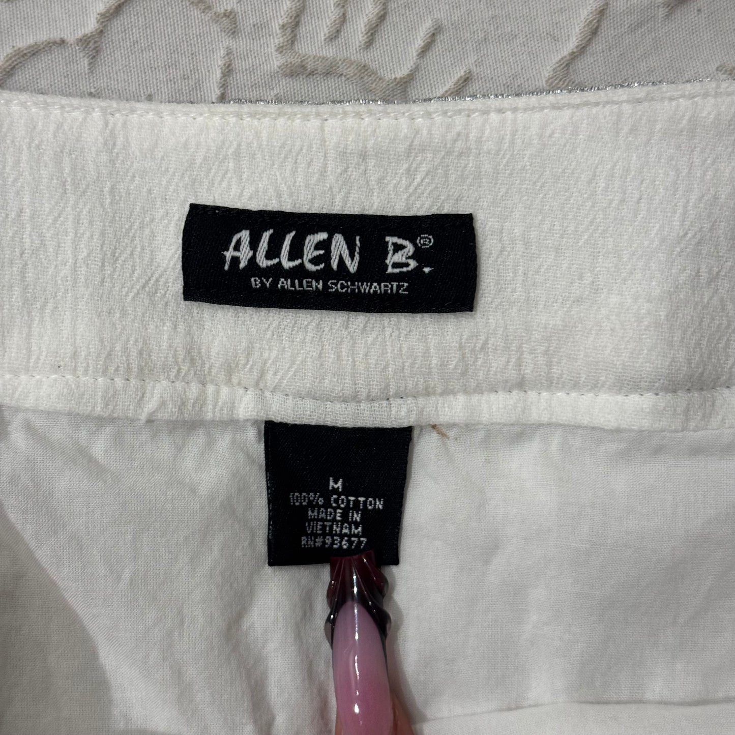 White ‘Allen B’ Boho Sequin Fairy Skirt