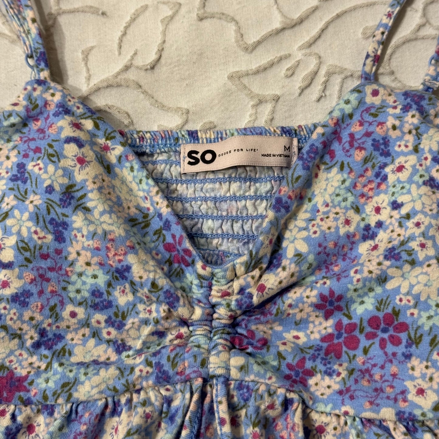 Floral ‘SO’ Babydoll Blouse