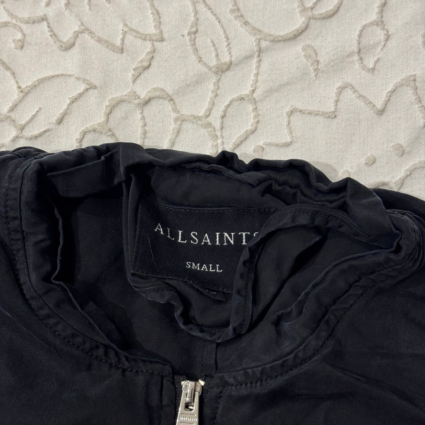 Black ‘AllSaints’ Double Zip Jacket