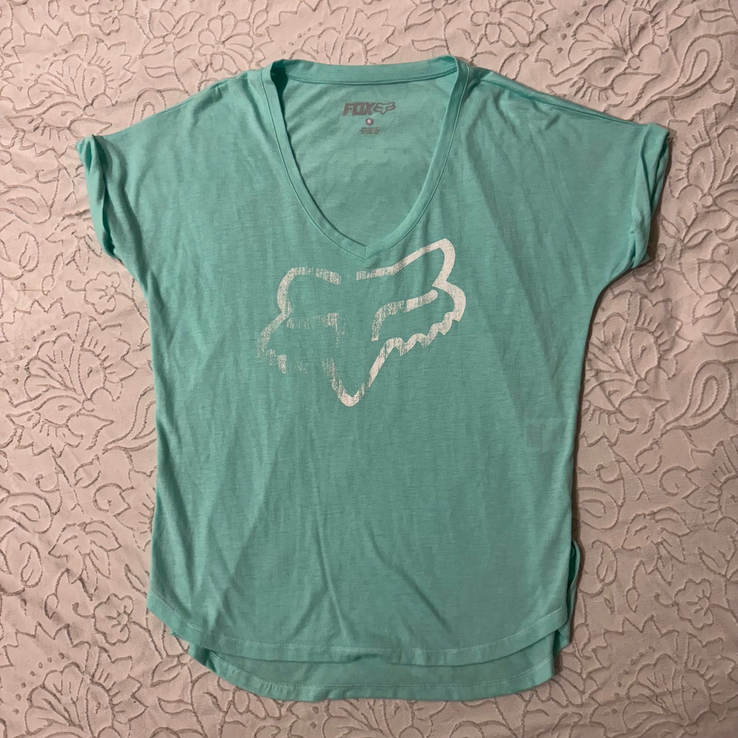 Blue ‘Fox Racing’ Graphic Oversized Tee