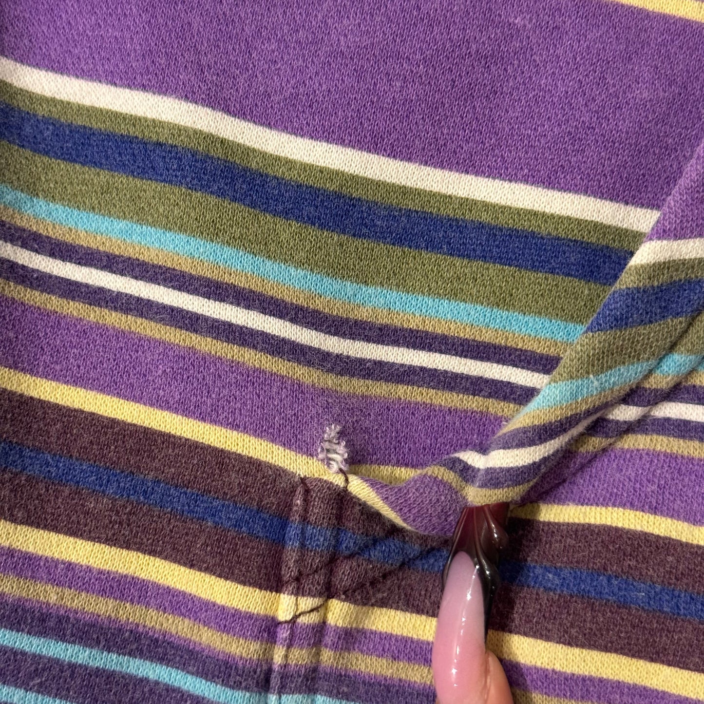Purple Multicolored ‘OP’ Y2K Zip Up Hoodie Jacket