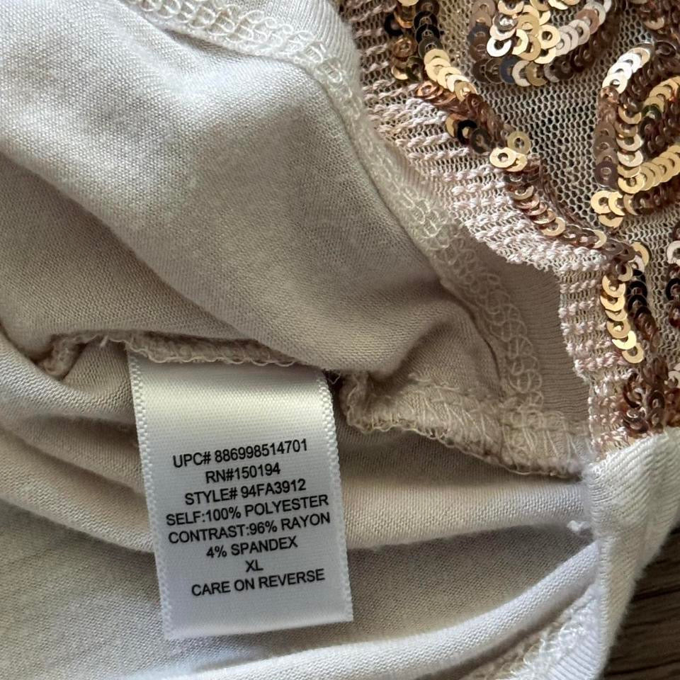 Crème & Gold ‘About a Girl’ Sequin Cami Top