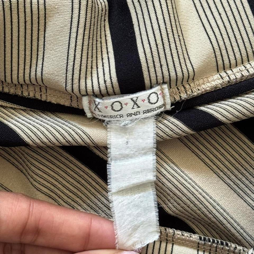 Black & Creme ‘XOXO’ Y2K Tube Top