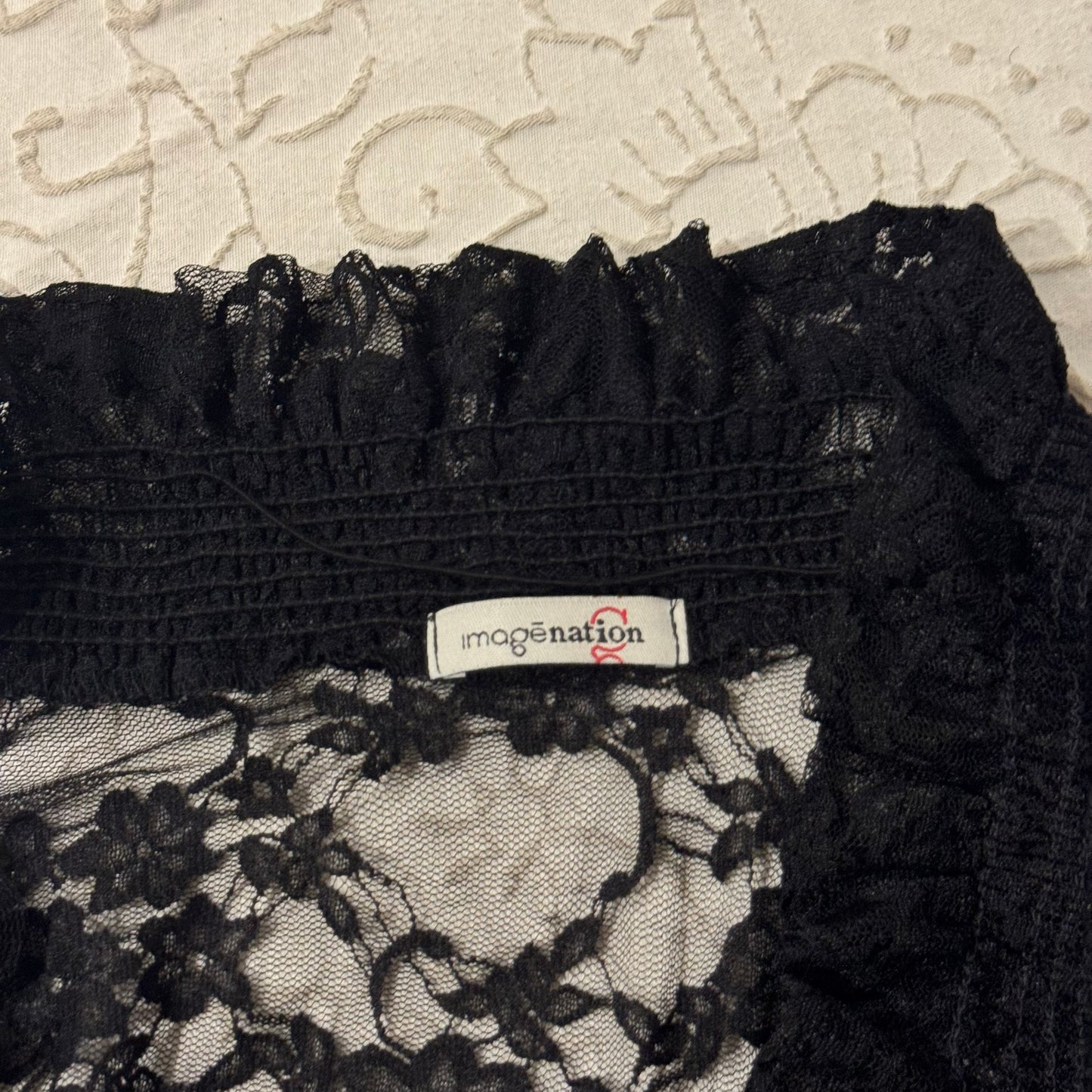 Black ‘Imagenation’ Lace Bolero Top Cardigan