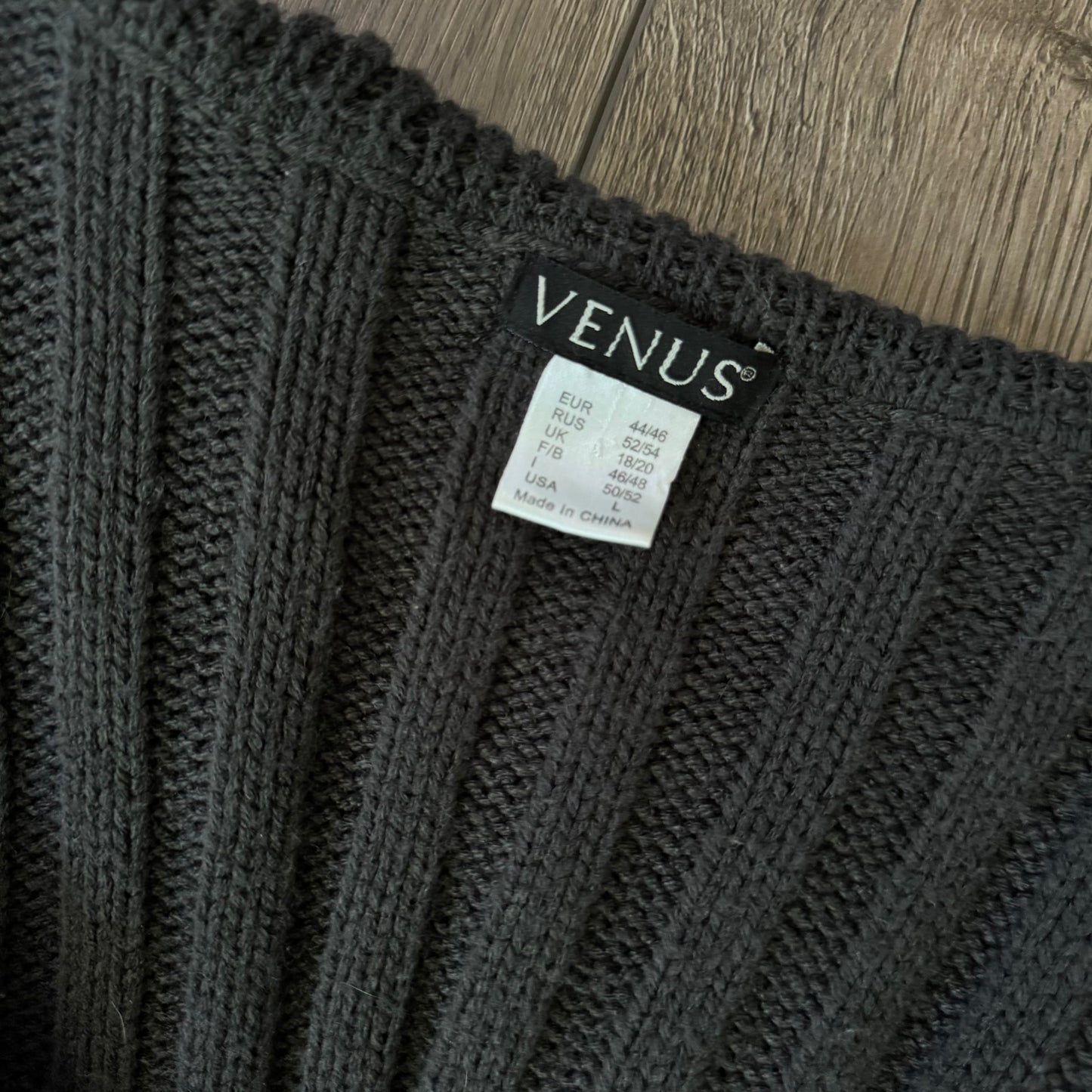 grey pennylane fur trim gothic knitted cardigan sweater