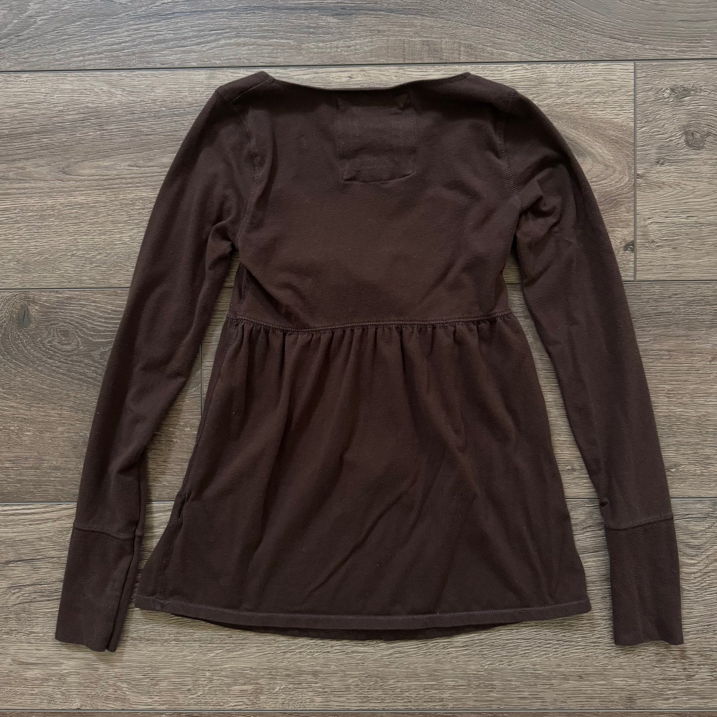 brown hollister babydoll limited edition bow top