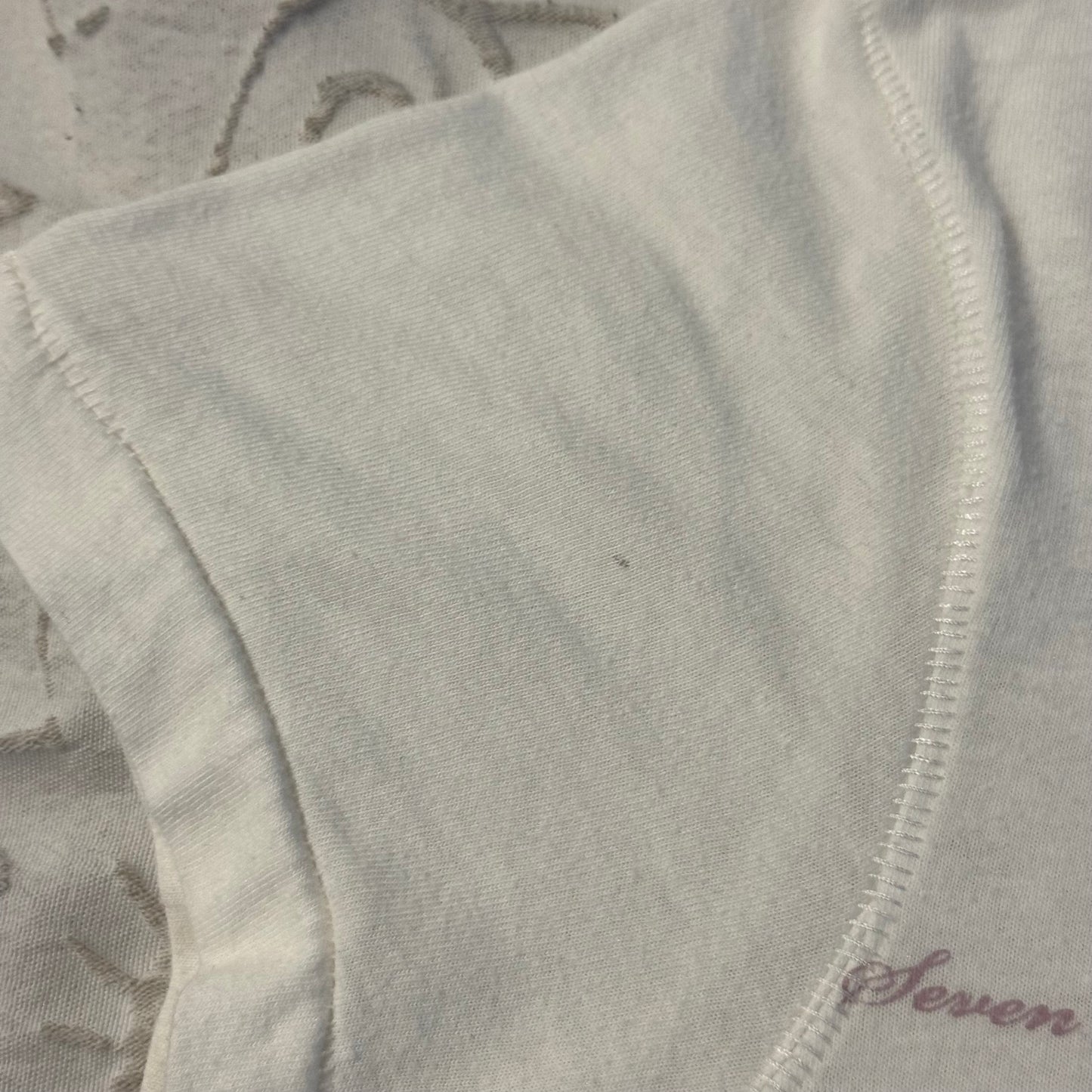 White ‘Seven7’ Cybery2K Angel Graphic Shirt