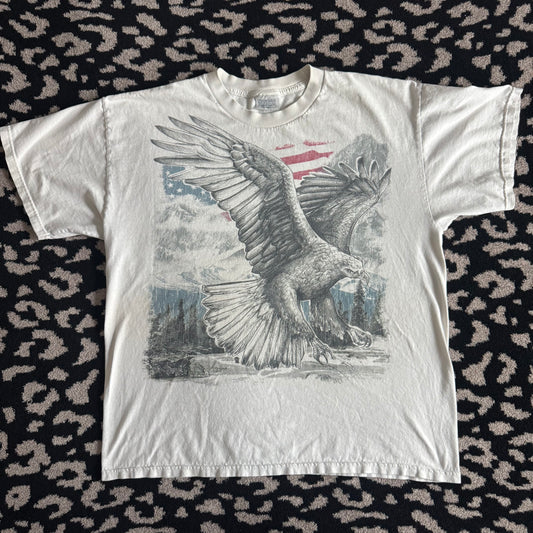 white american eagle vintage 90’s graphic men’s shirt (xl)