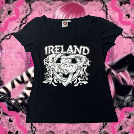Black ‘Traditional Craftwear’ Ireland Cybery2k Graphic Shirt