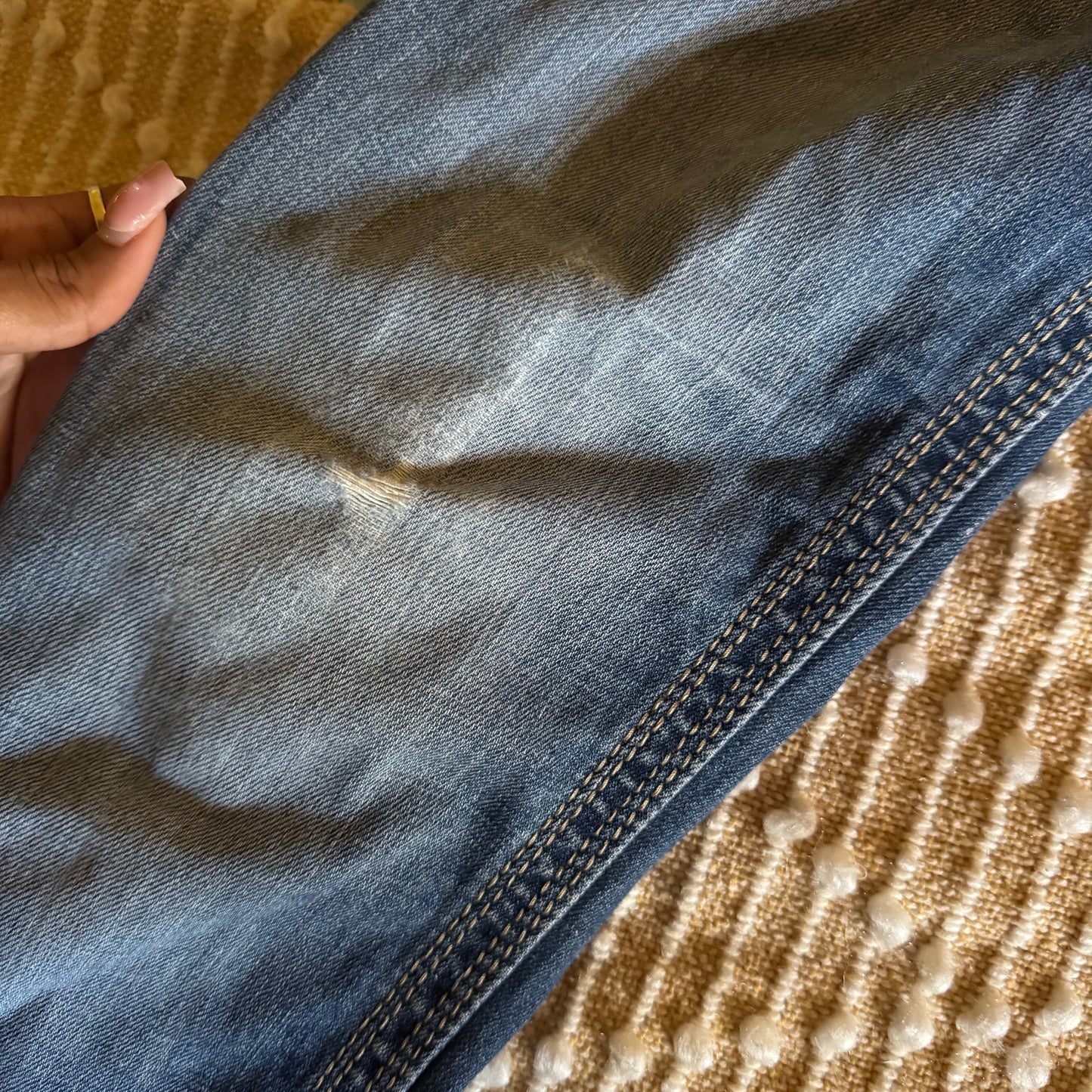 denim blue berock y2k mid rise bootcut jeans (2)