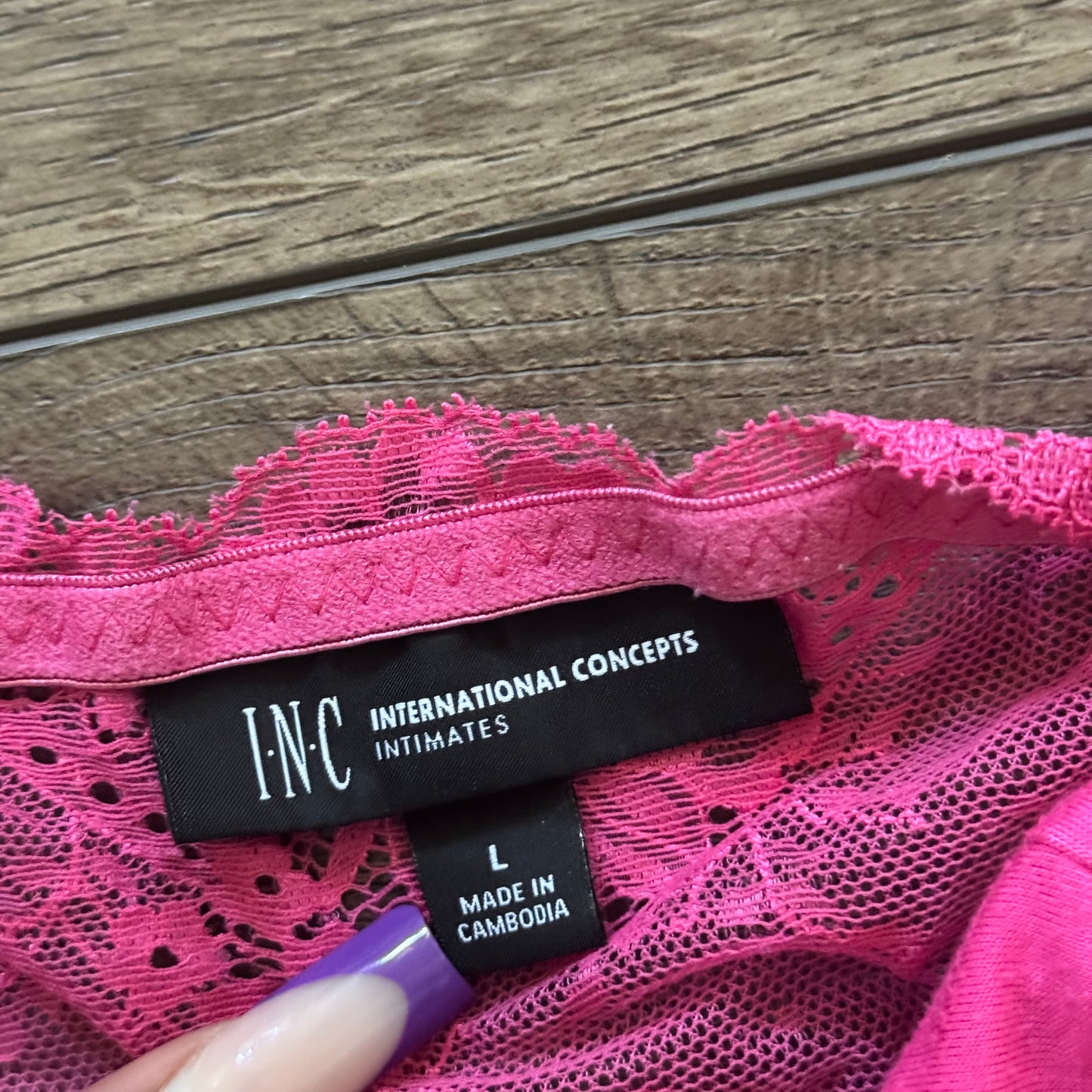 hot pink y2k mcbling lingerie lace slip dress