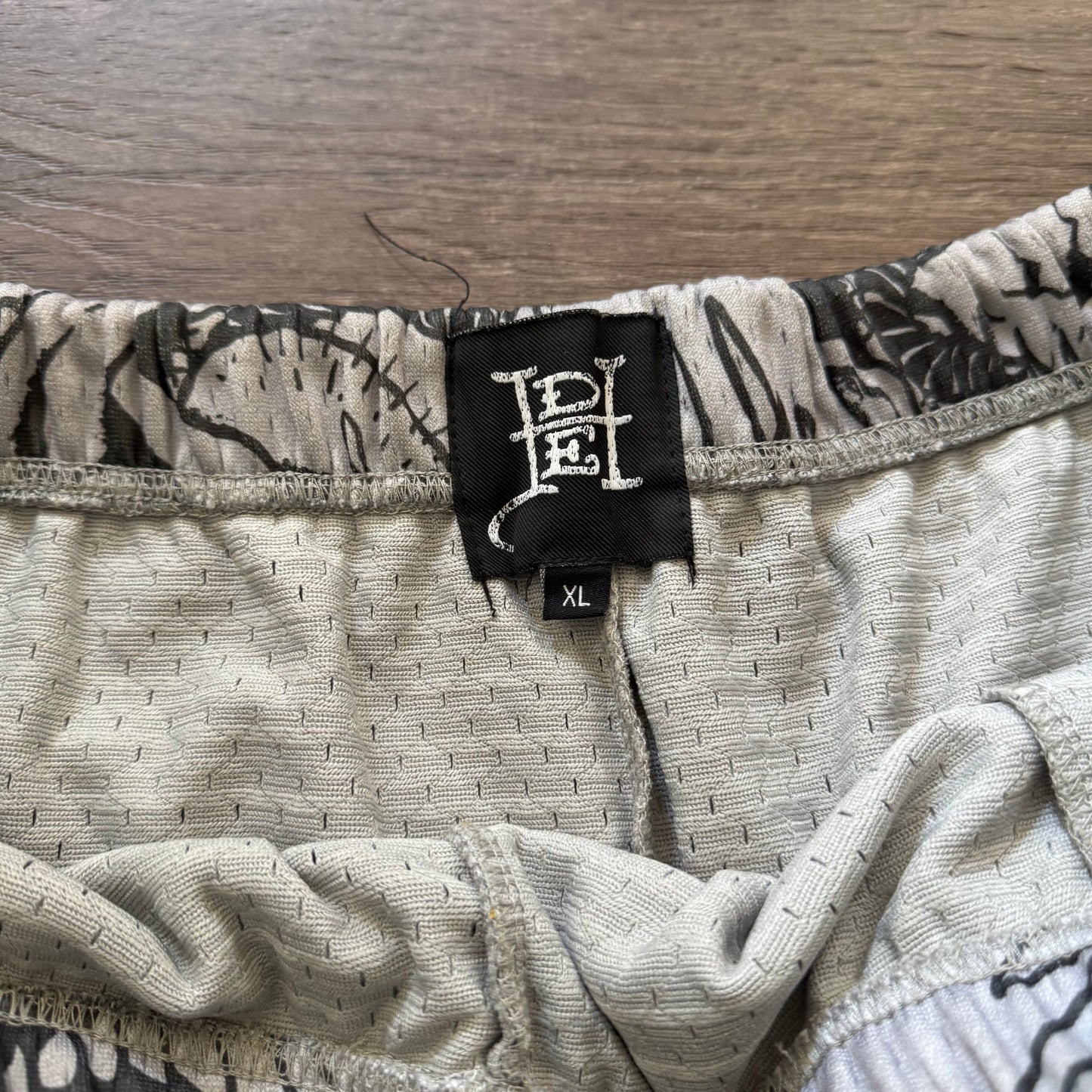 Grey ‘Ed Hardy’ Graphic Men’s Shorts