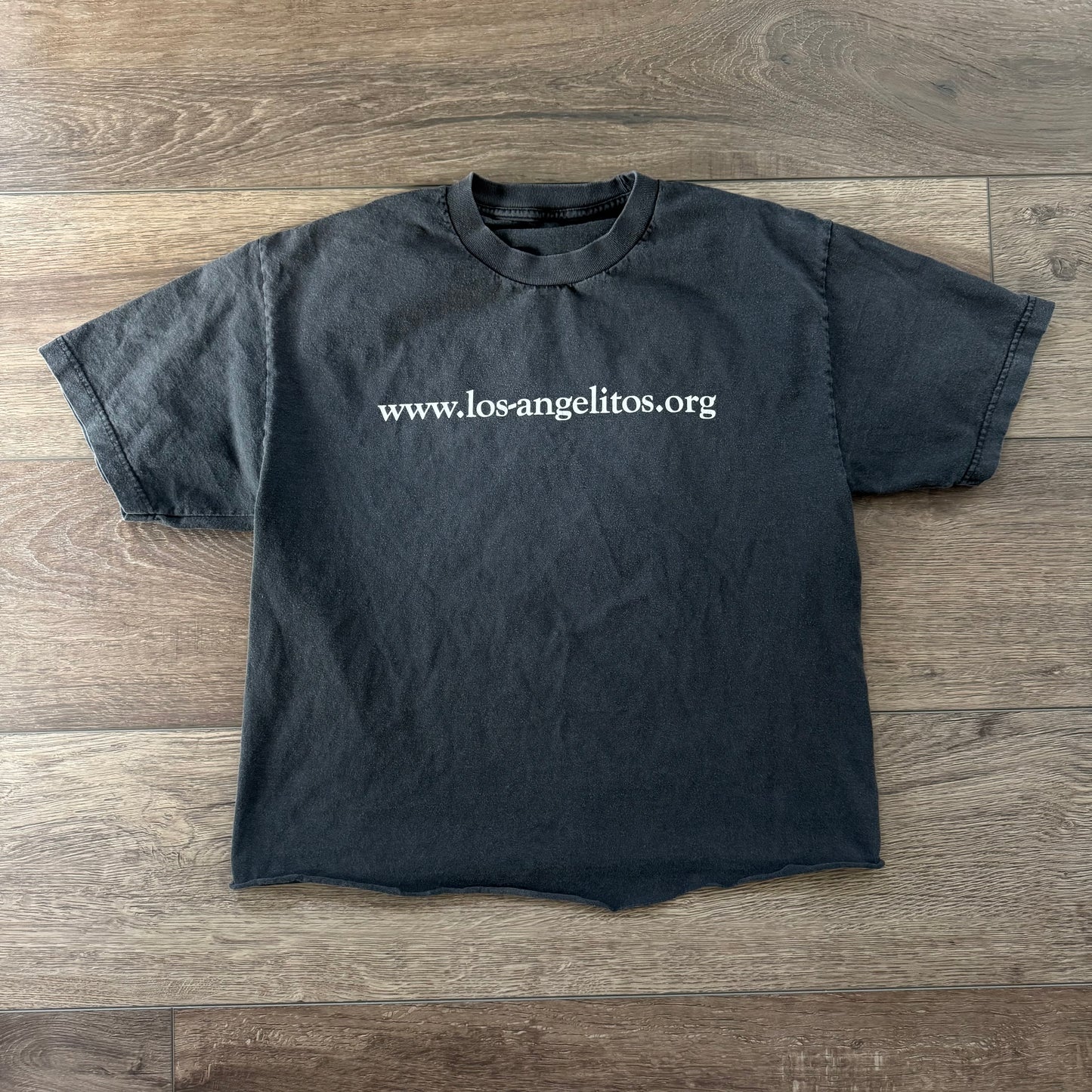 black & white vintage 90’s los angelitos graphic shirt (M/L)