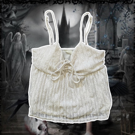 white floral lace babydoll cami no boundaries