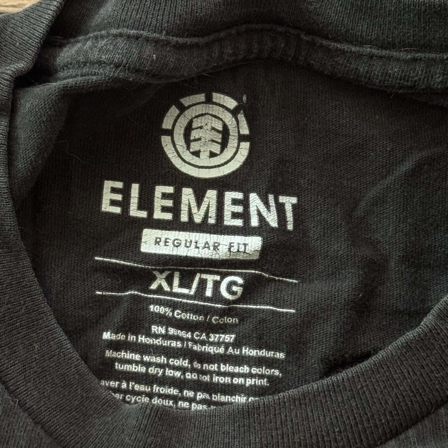 black & red element earth wind fire water graphic shirt