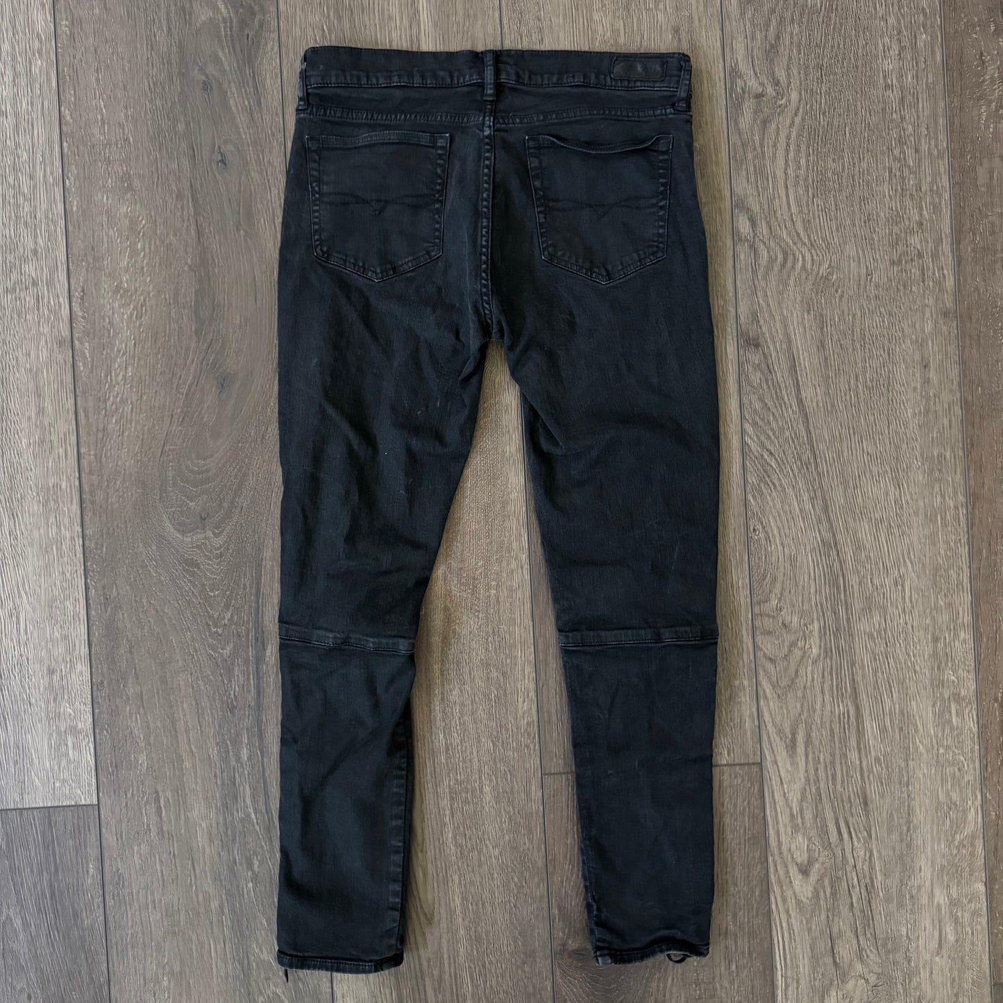 insane y2k black polo ralph lauren corset style highrise grungy skinny jeans