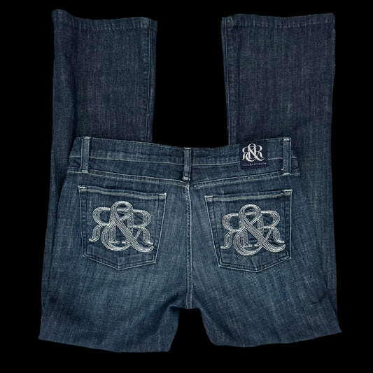 Denim Blue ‘Rock & Republic’ Midrise Straight Flared Jeans