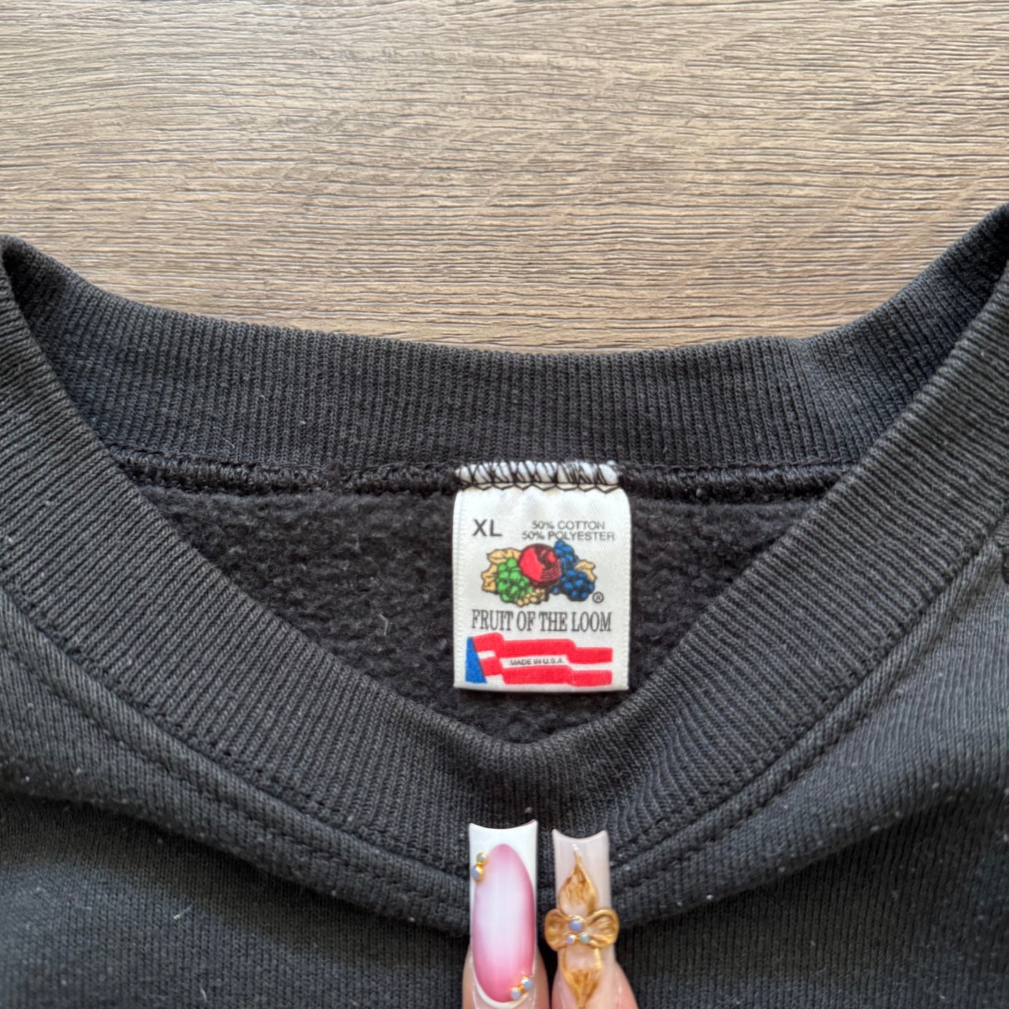 black 80s san diego jazz fm98 kifm long sleeve sweater