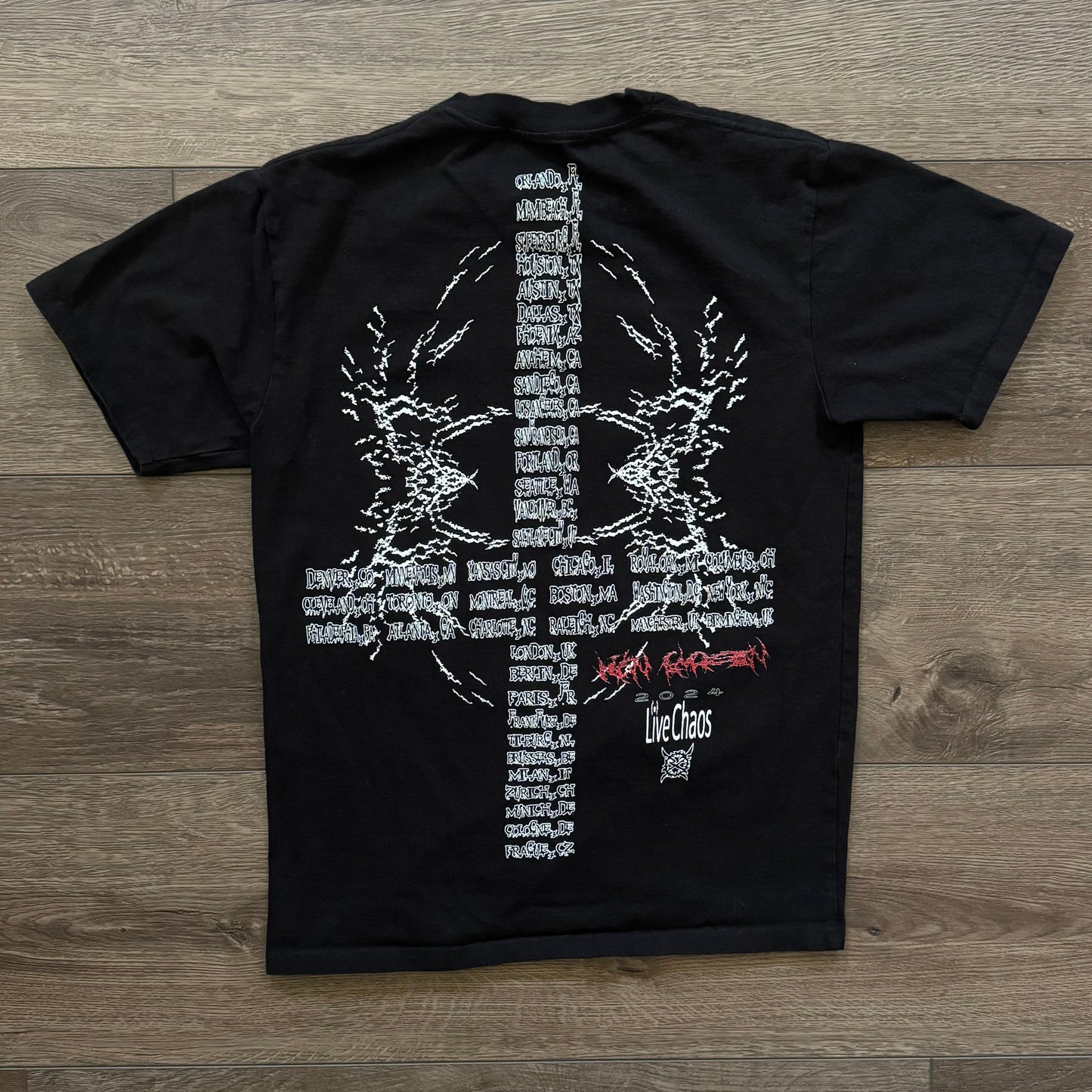black ken carson a great chaos tour 2024 merch graphic shirt