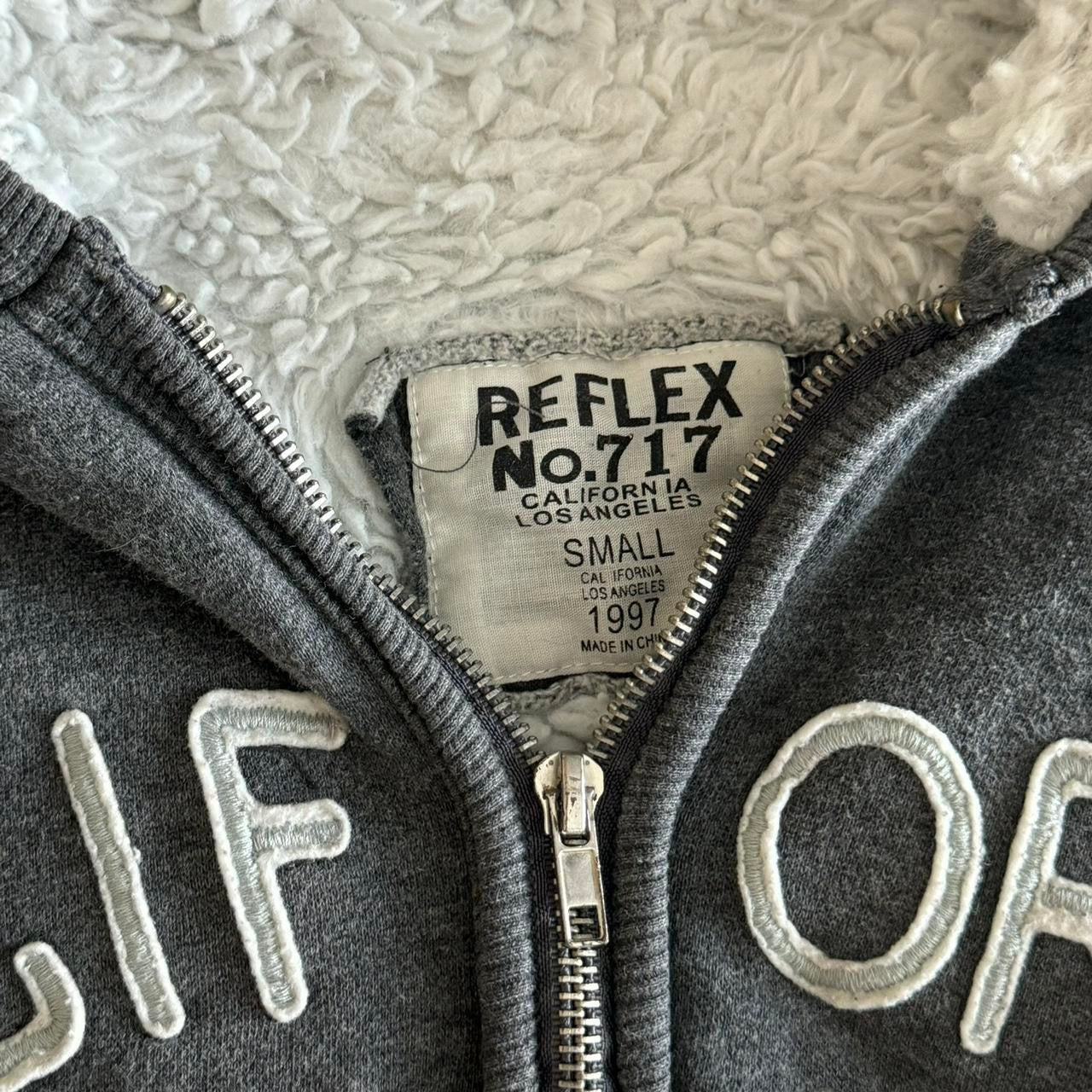 Dark Grey ‘Reflex No.717’ California Fur Hoodie Jacket