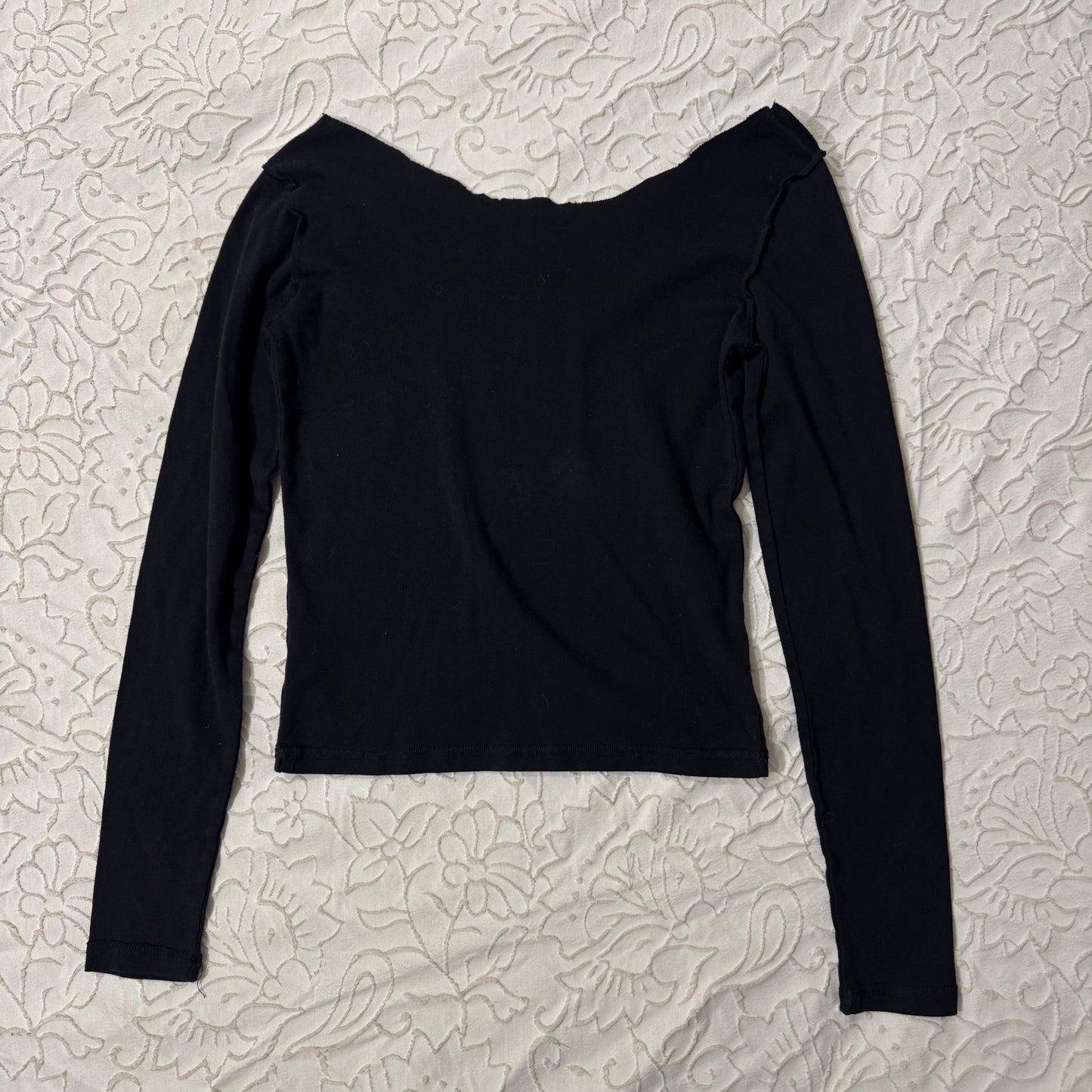 Black & Pink ‘Urban Outfitters’ Coquette Off the Shoulder Top