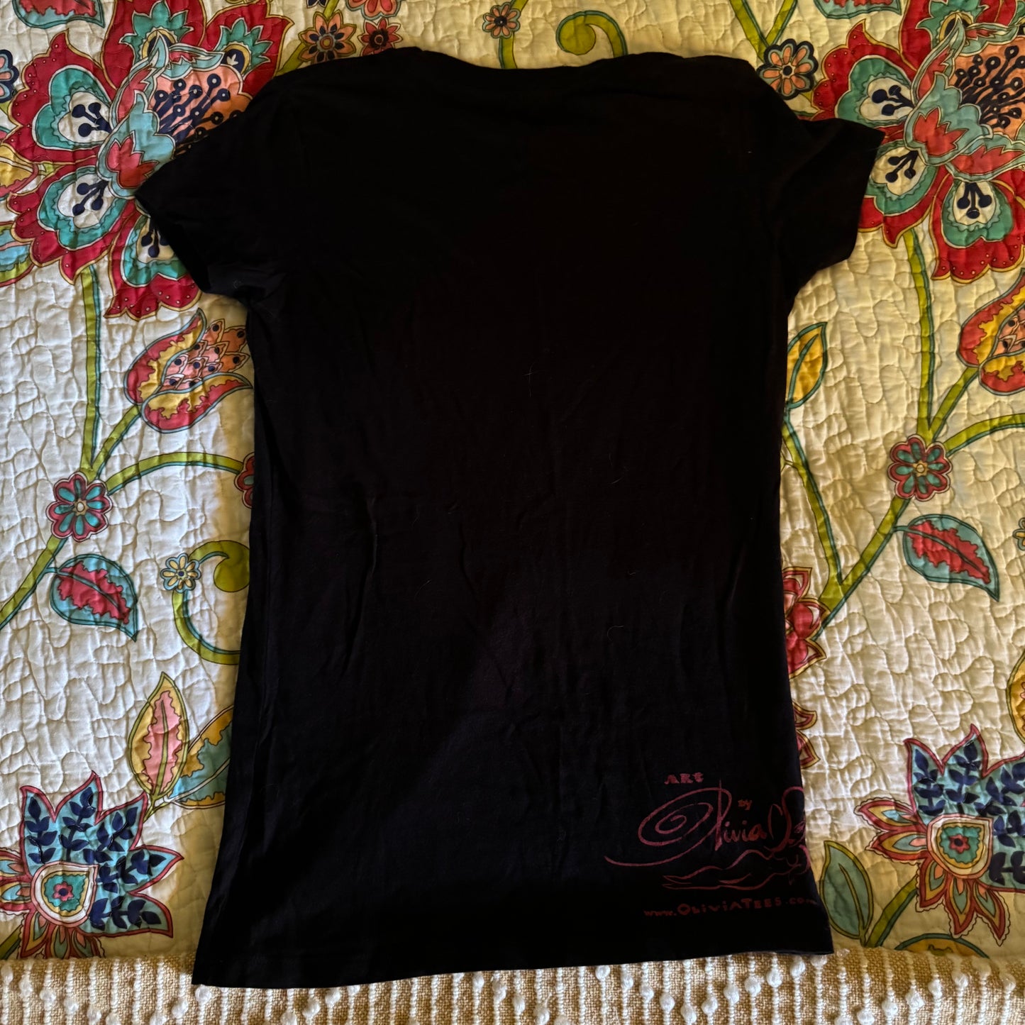 rare black bettie page graphic stretchy shirt (M)