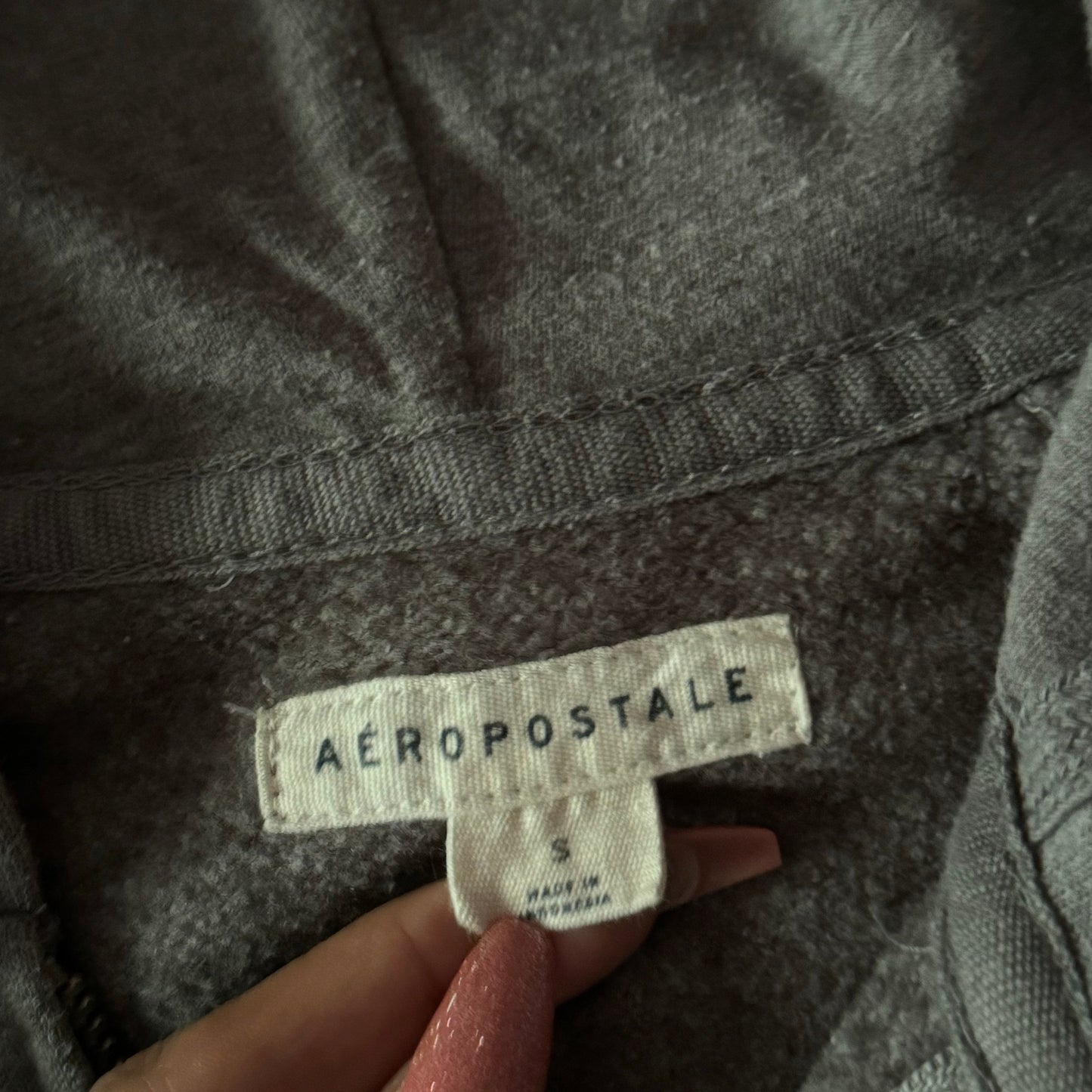 Grey ‘Aeropostale’ Classic Logo Hoodie